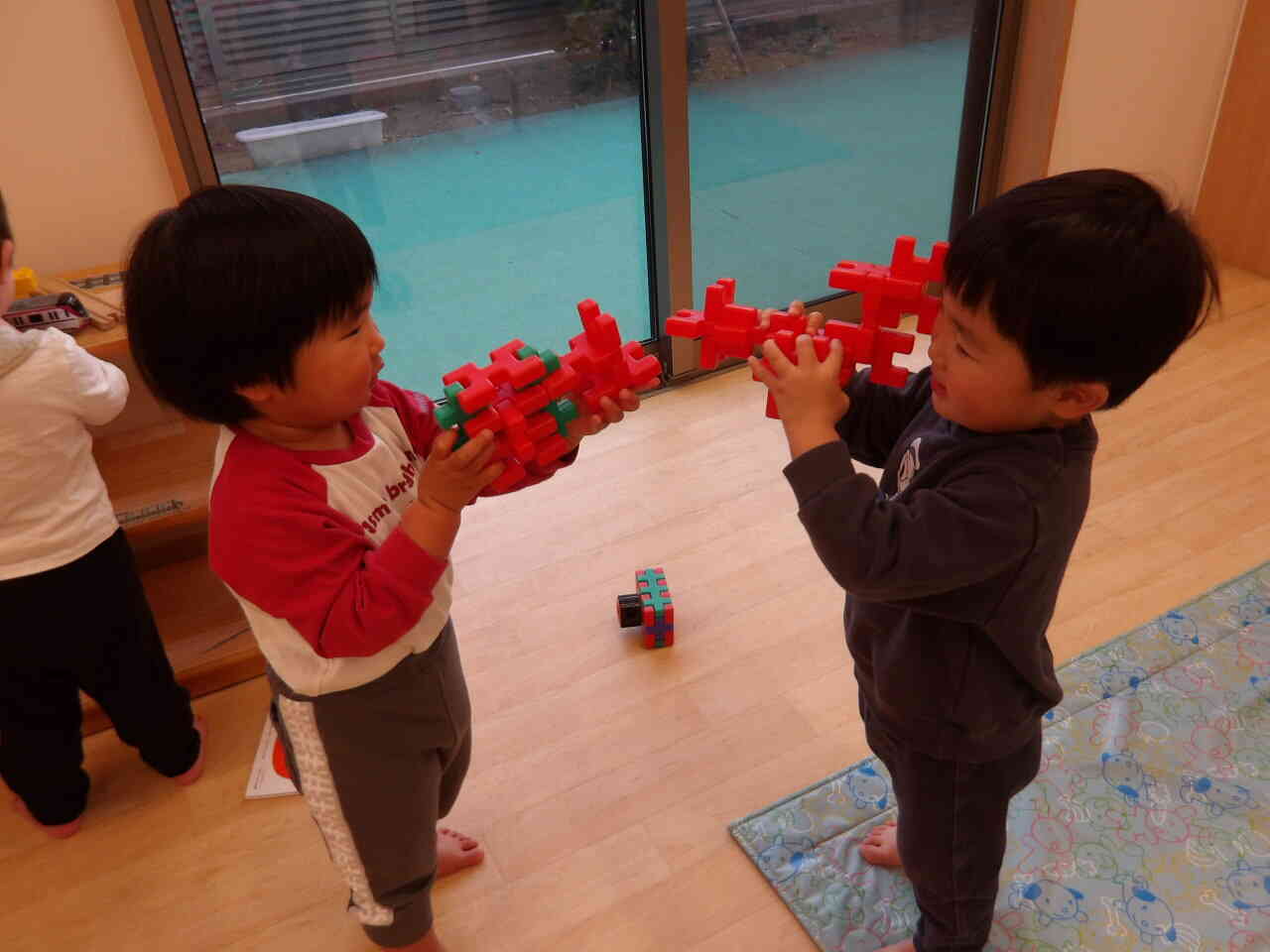 ブロックでなに作っているのかな？