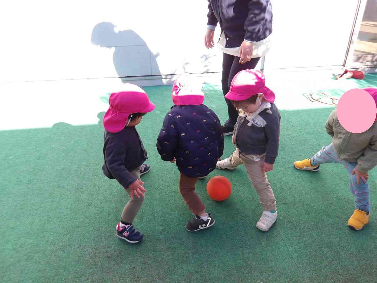 ボールのトンネル☆