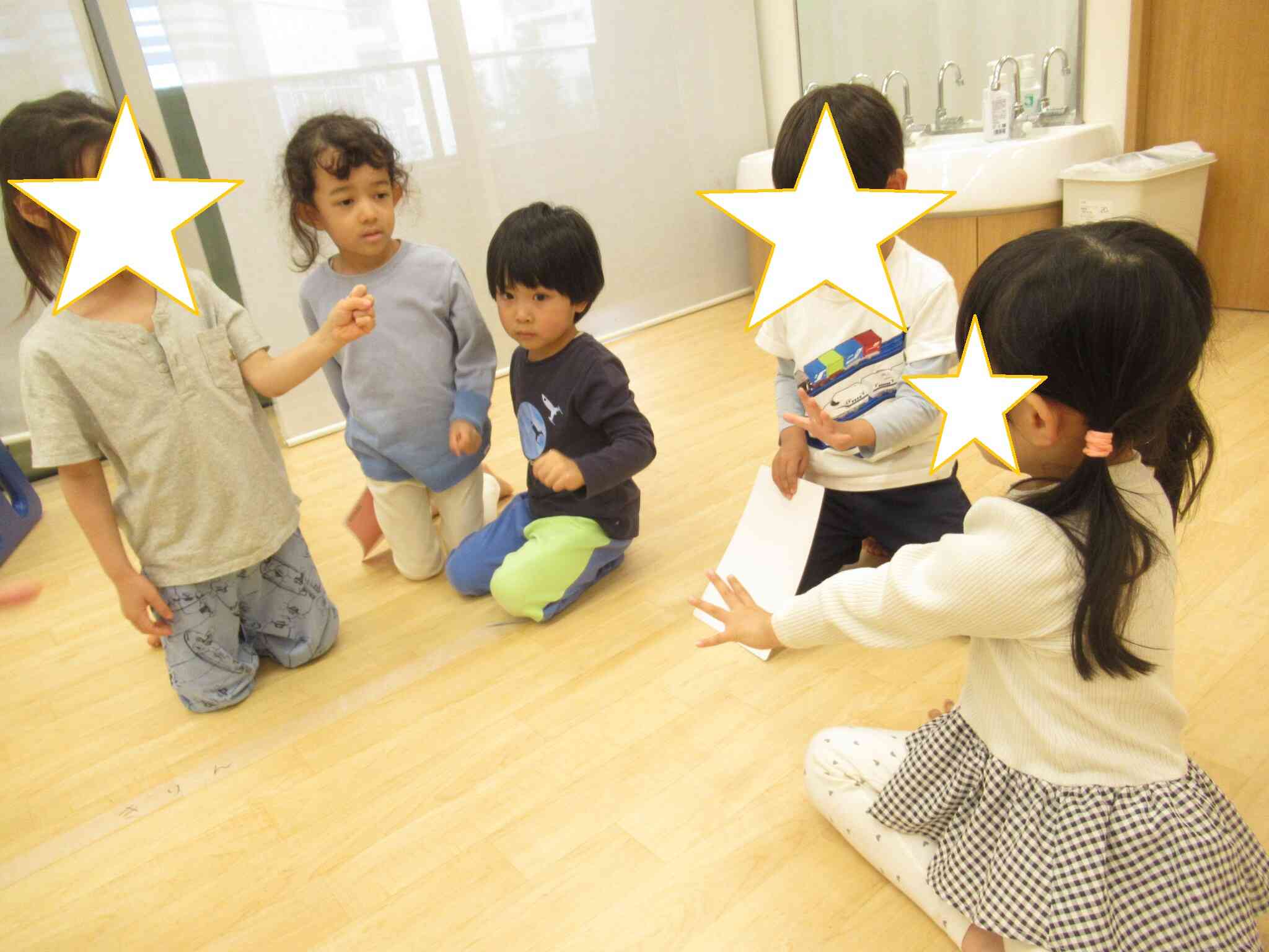 お友だち同士でもじゃんけんをしていましたよ☆