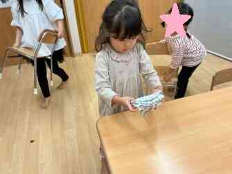 きれいにたためたかな?