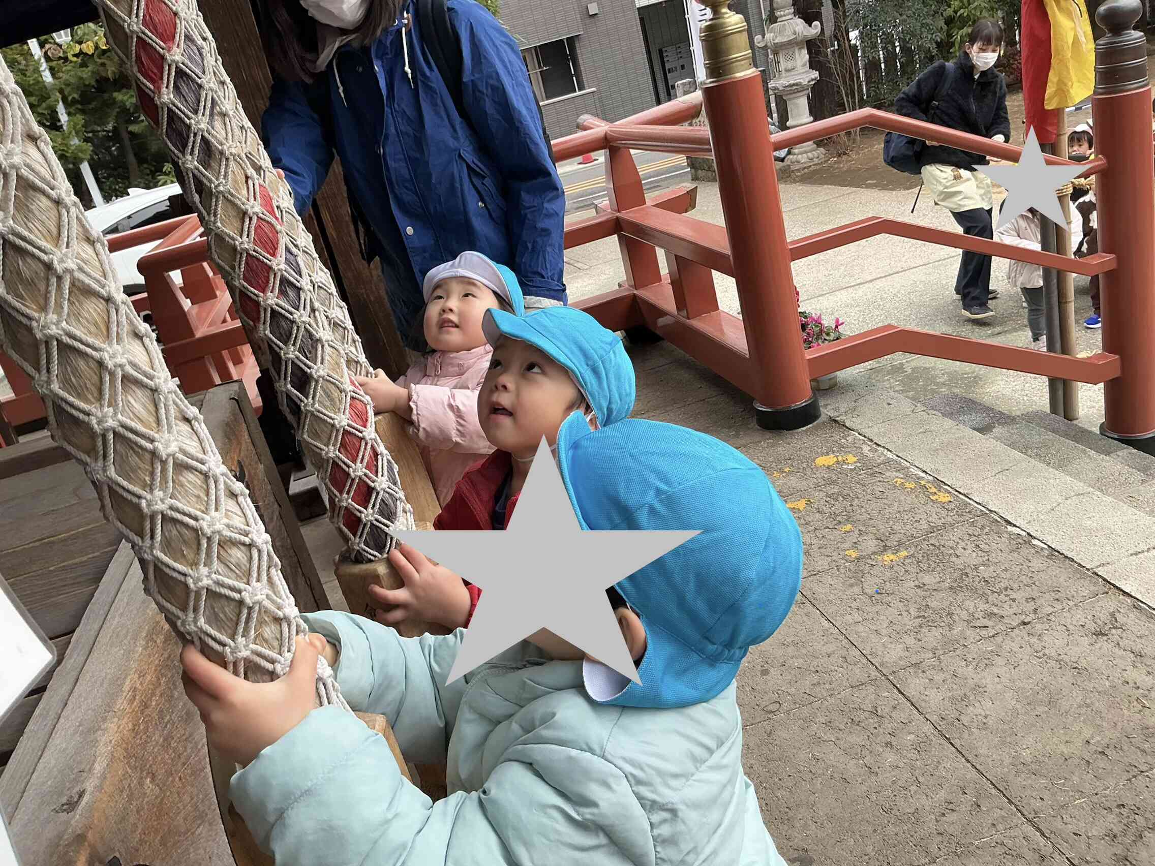 初詣⭐︎ひよこ・あひる・うさぎ組(0・1・2歳児)