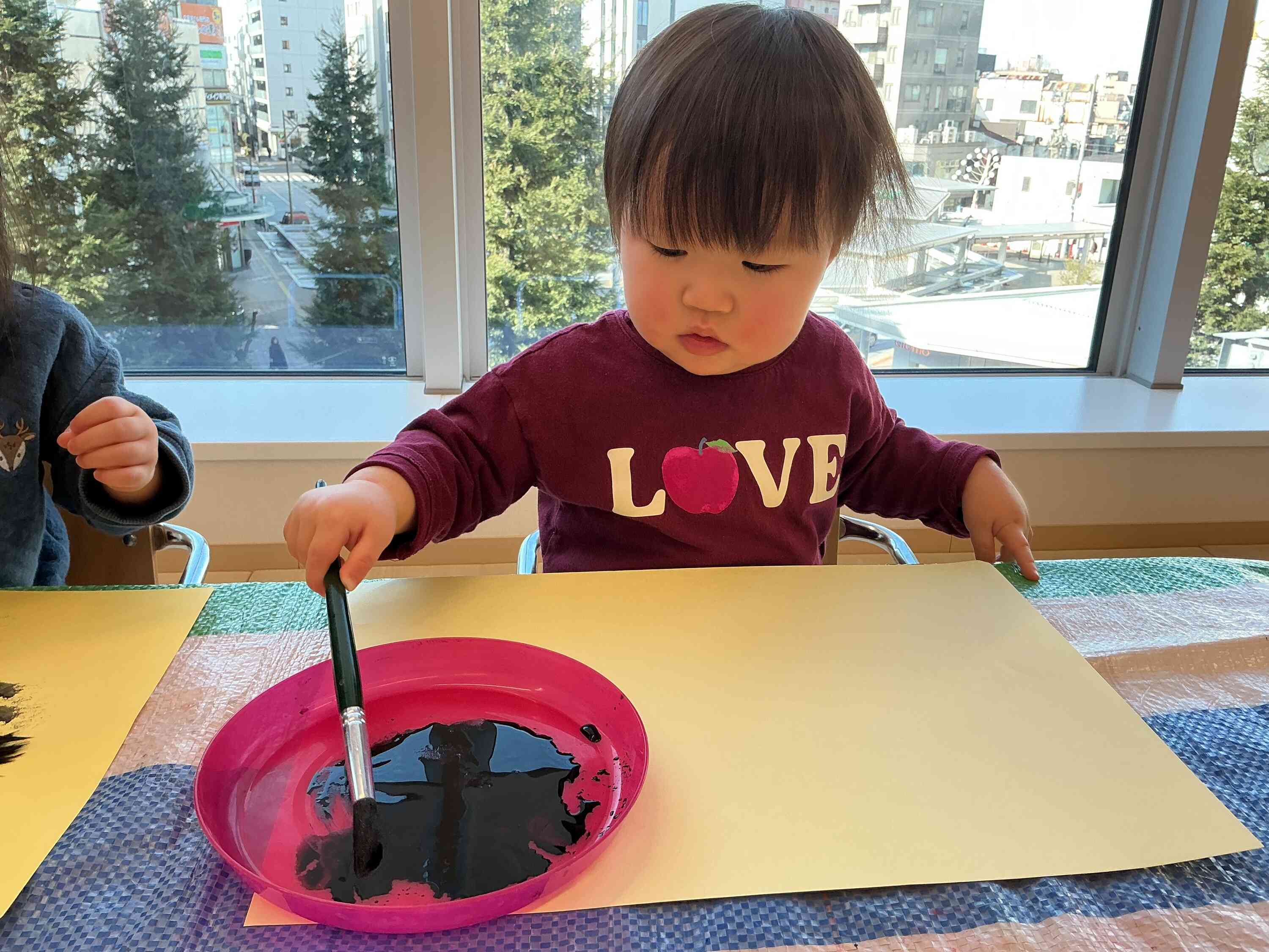 絵の具をまぜまぜ～