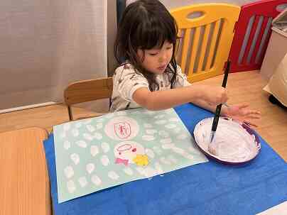 雪を描いてみよう。