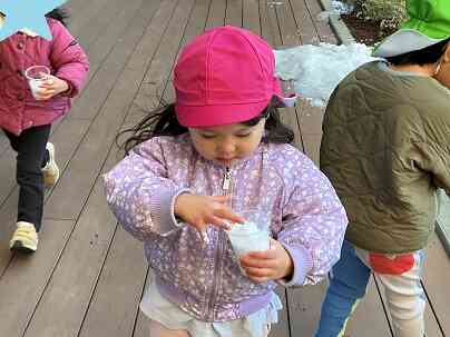 カップに入れてみたよ。