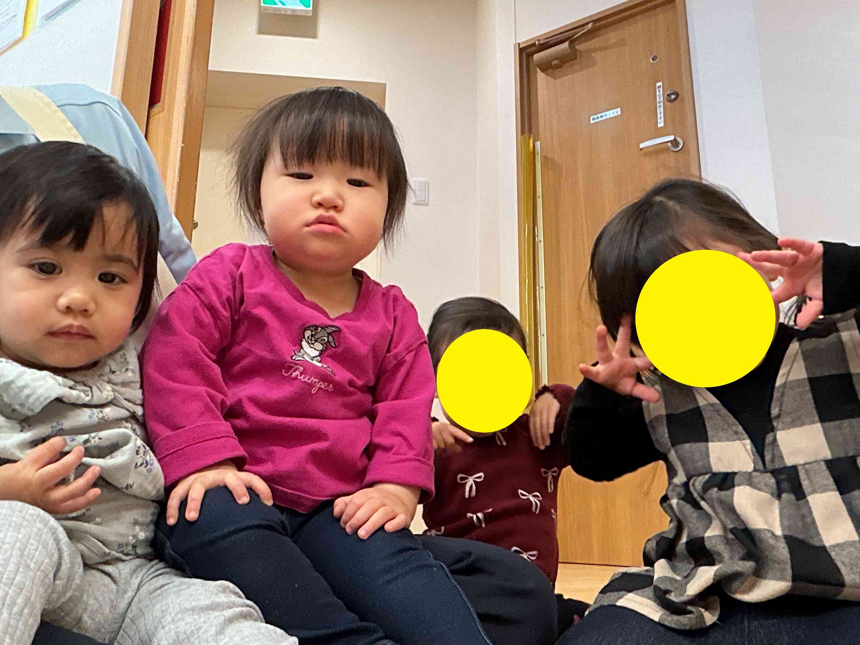 あひる組(1歳児)さんとハイポーズ！