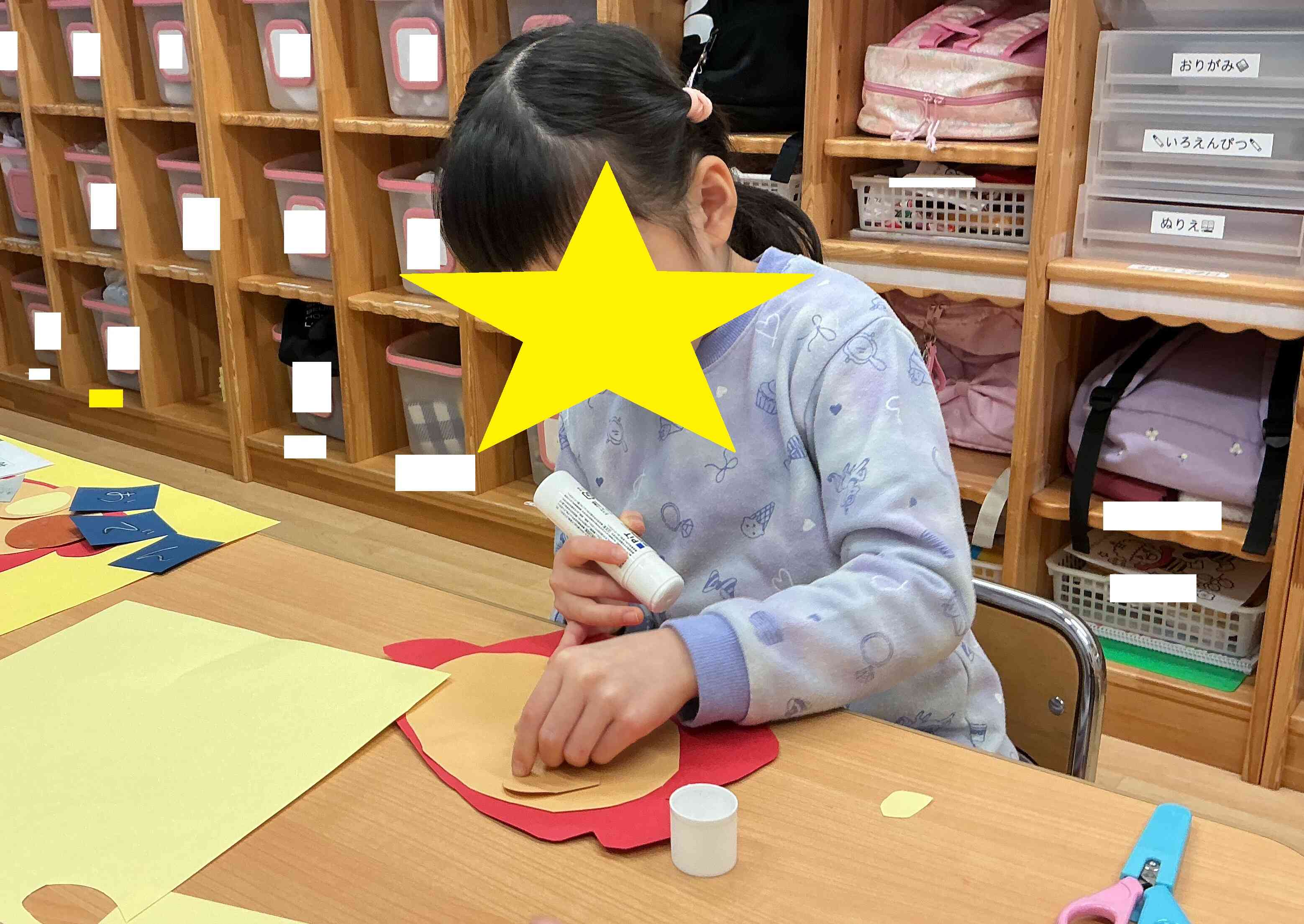 スティックのりに挑戦！