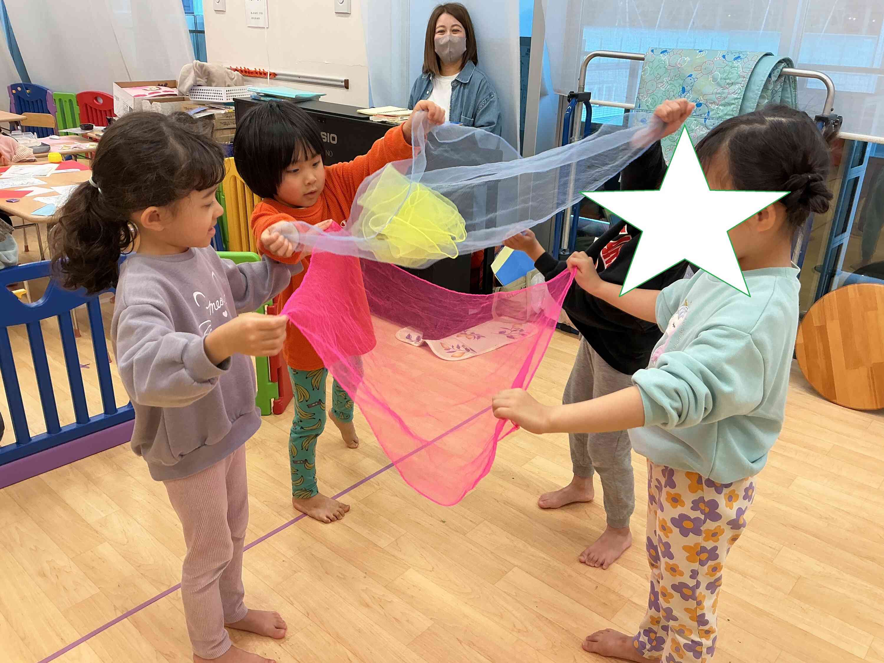 スカーフ運びにも挑戦しました！