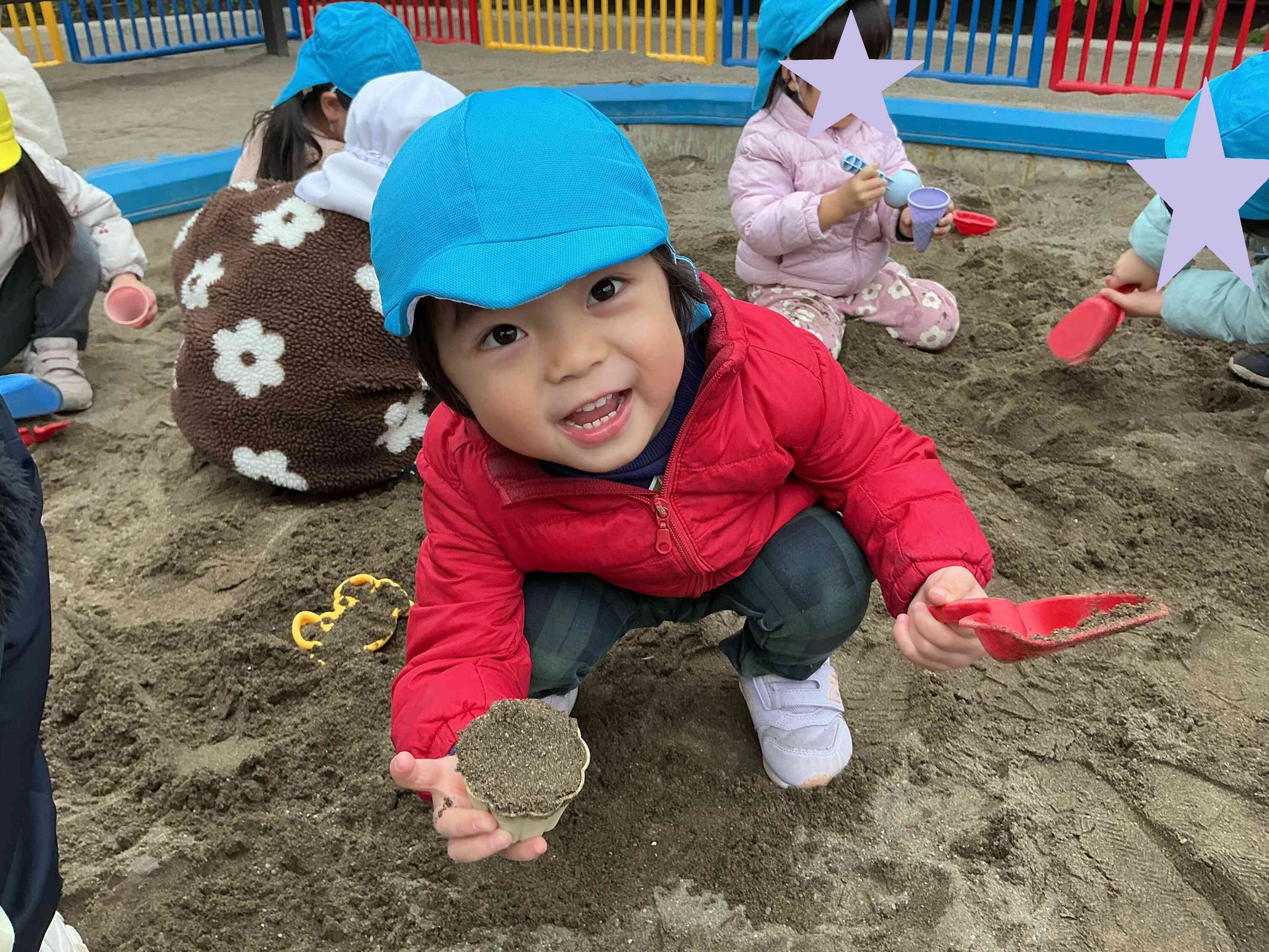 公園でお砂場遊びをしました！