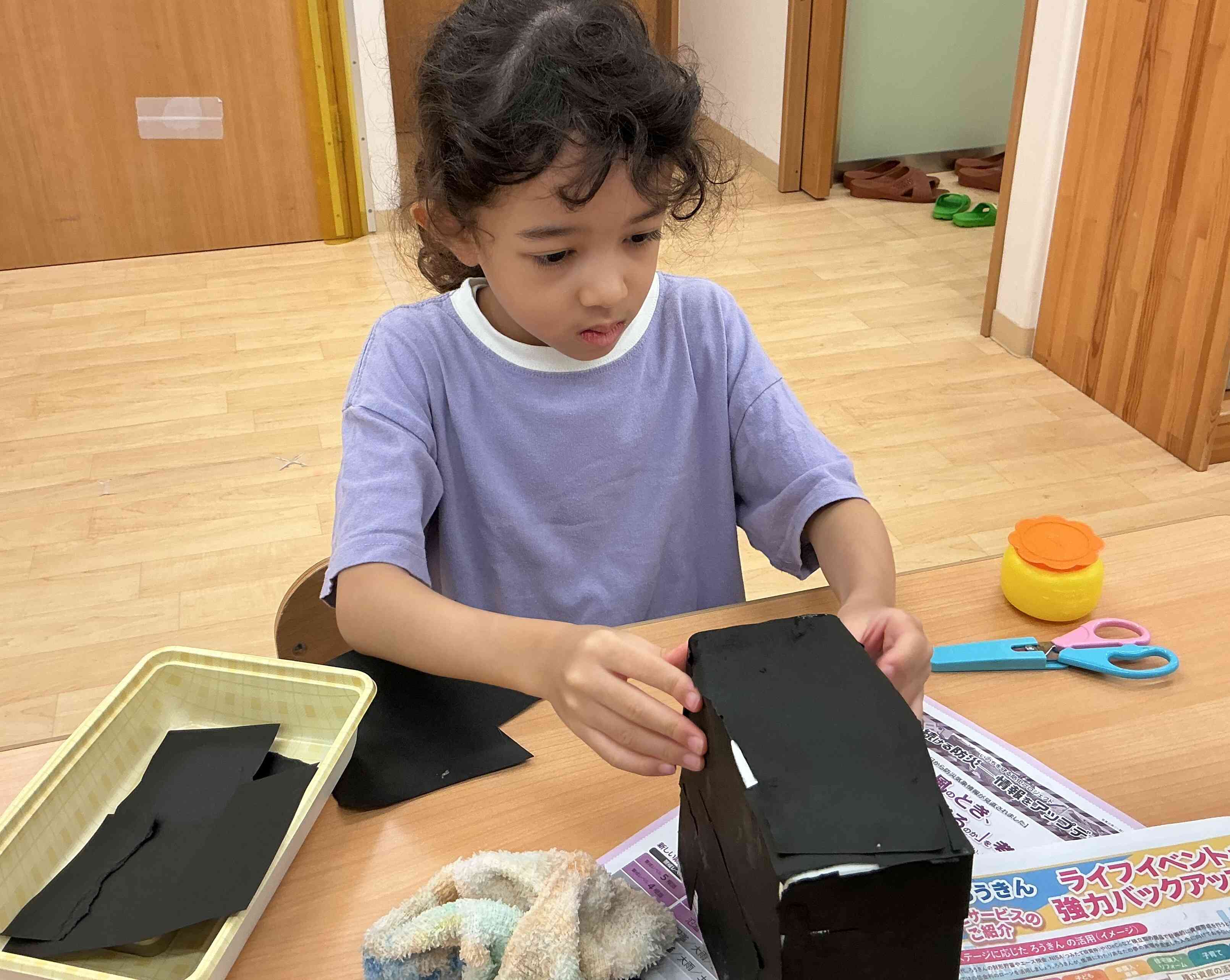 ハロウィンかばん製作☆きりん組（５歳児）