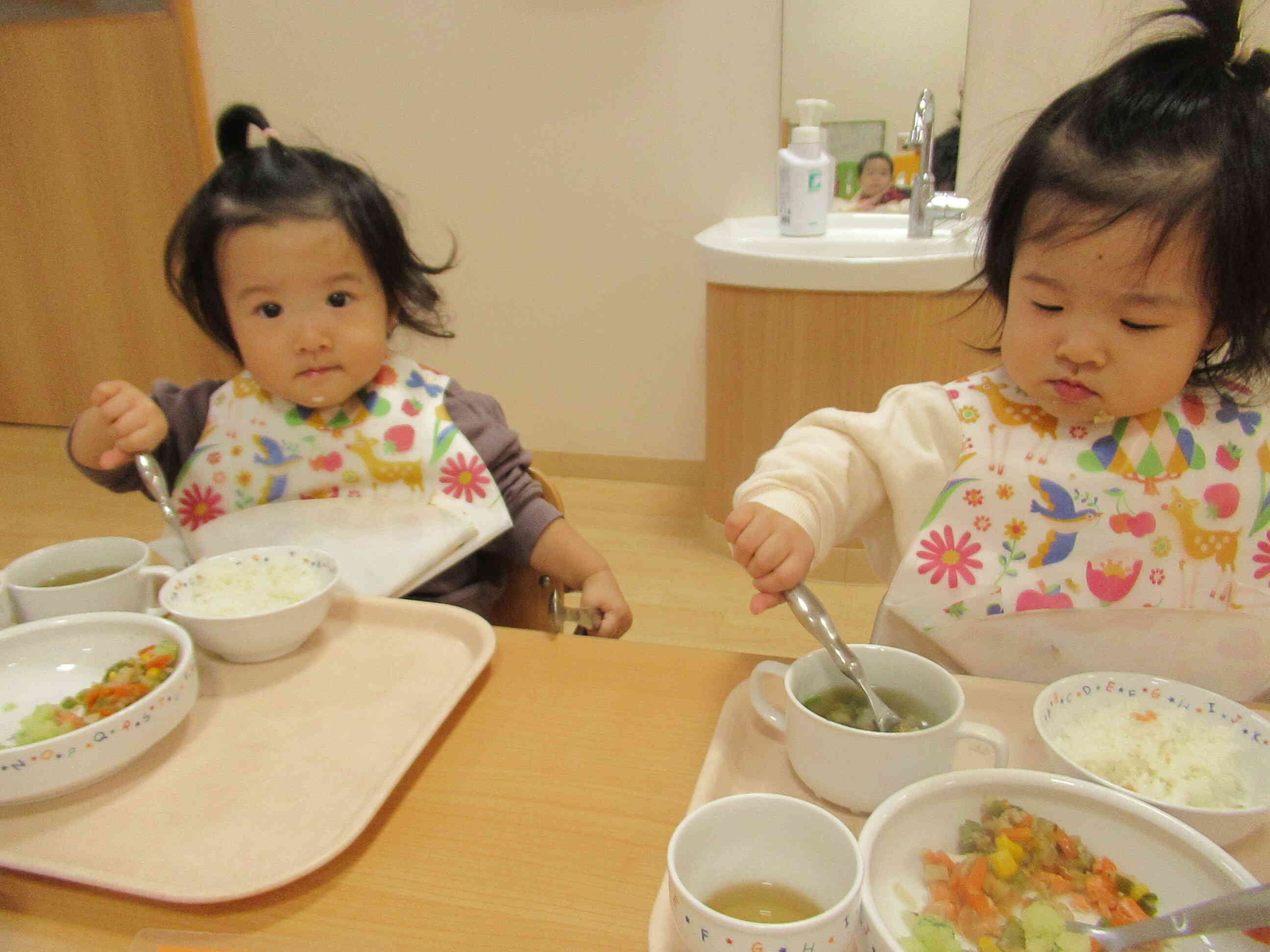 モリモリたべてね～