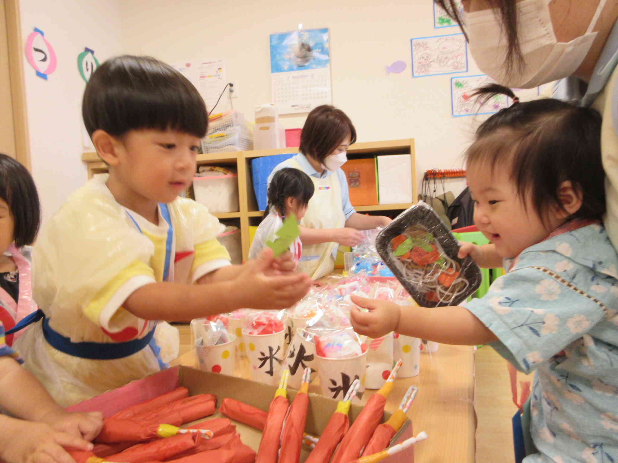 夏まつり③ ～0歳児～｜ニチイキッズながの石渡保育園｜ニチイキッズ