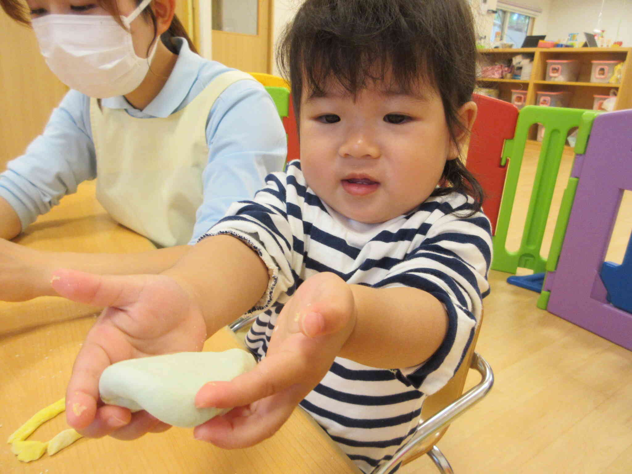 小麦粉粘土で遊んだよ！～土曜日の様子～