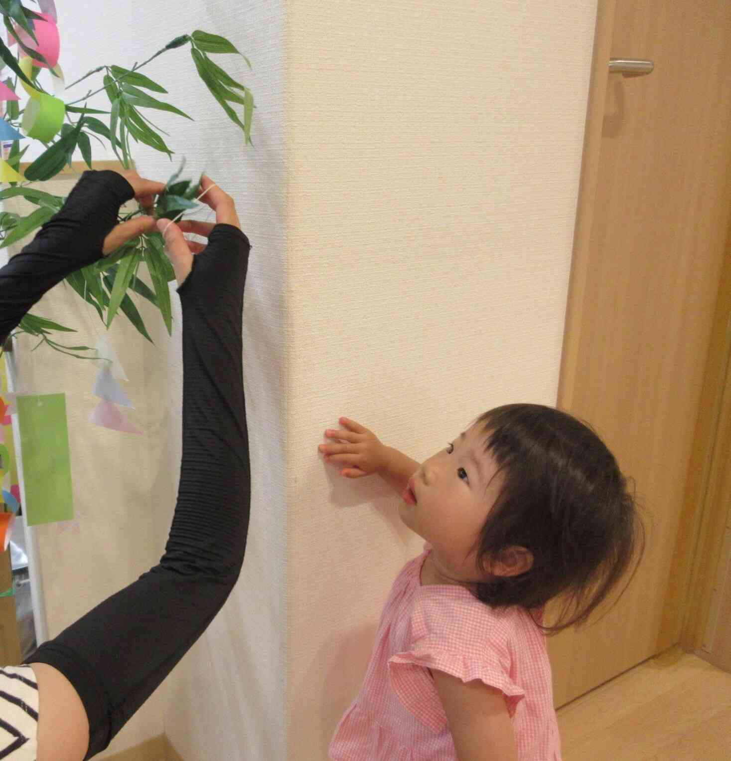 高いところにつけてもらったよ。