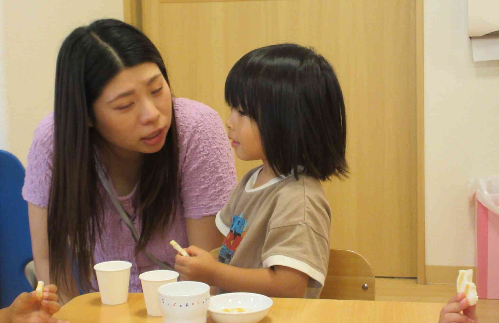 おやつや給食も一緒で嬉しいな。