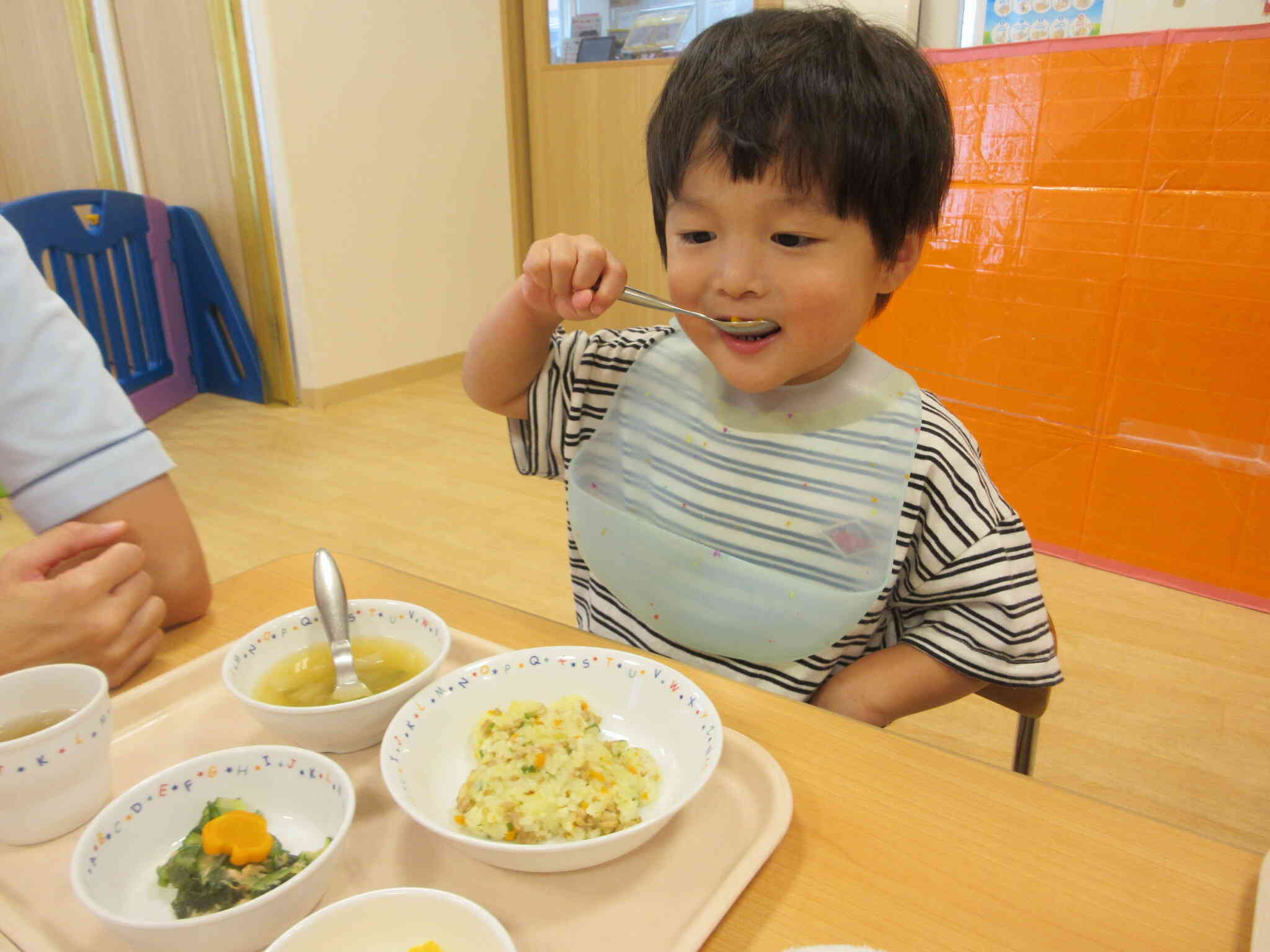 給食、美味しいな！