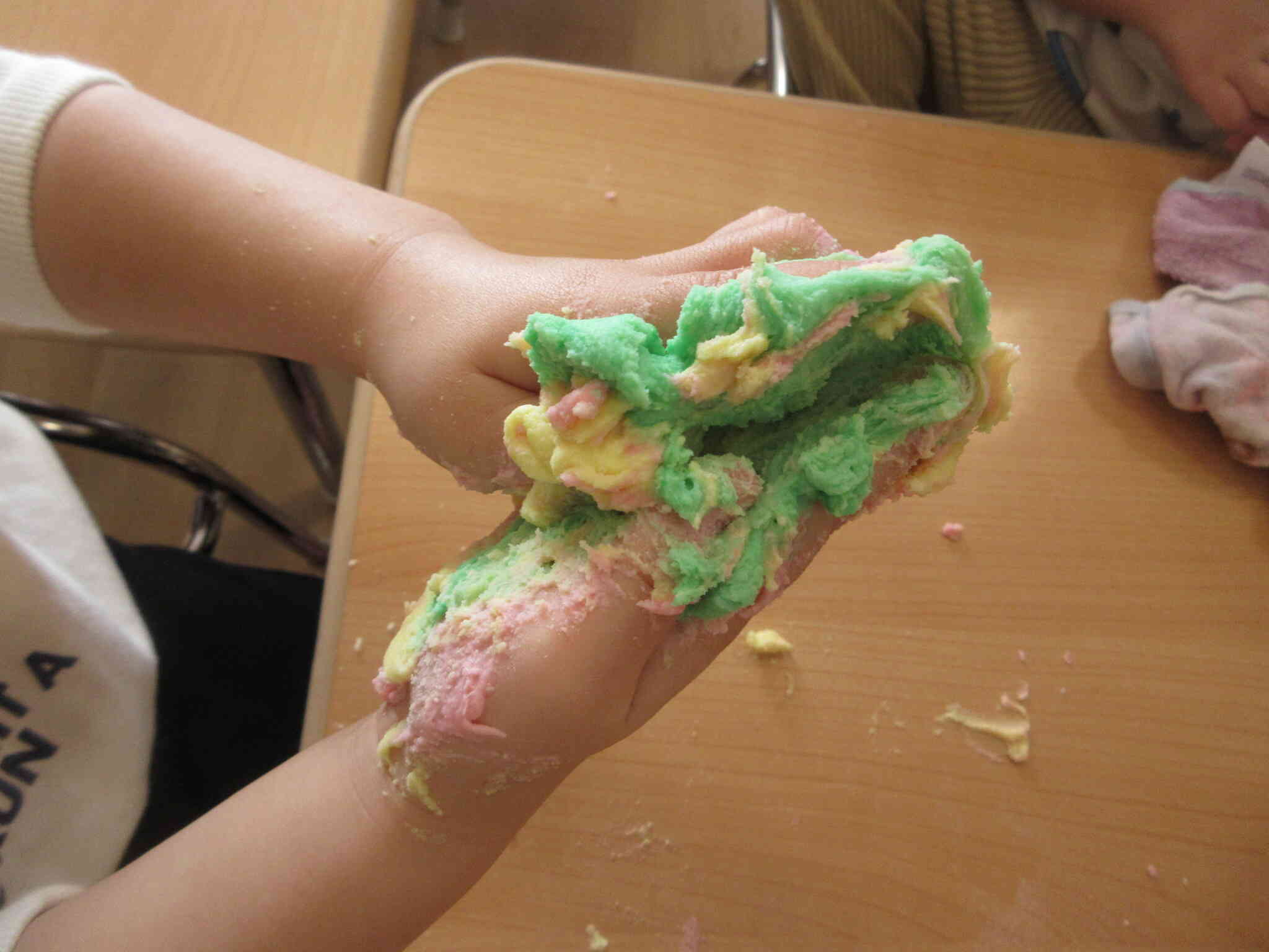 こねこねしたよ！