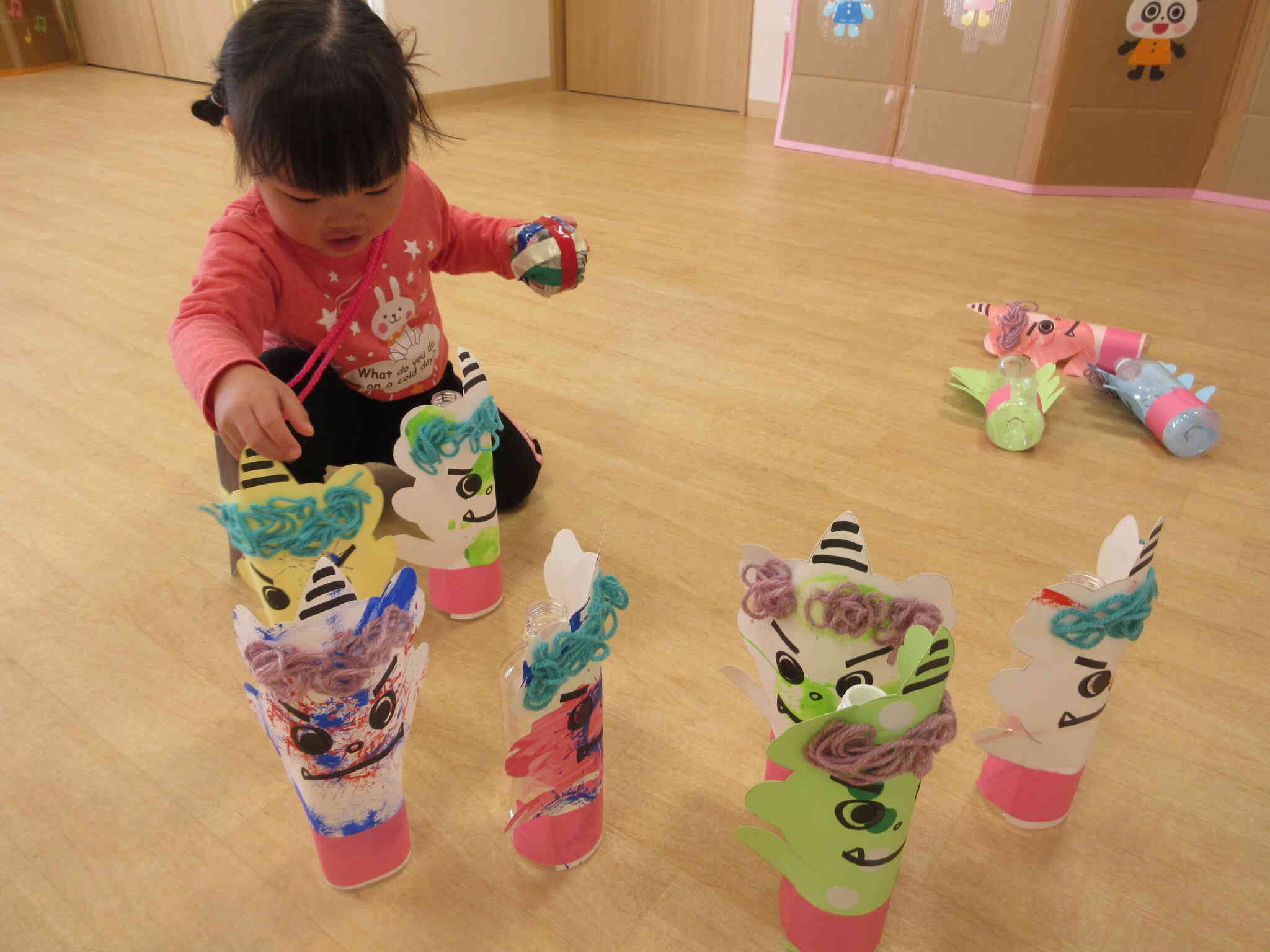 いっぱい鬼さん並べてやっつけるよ！