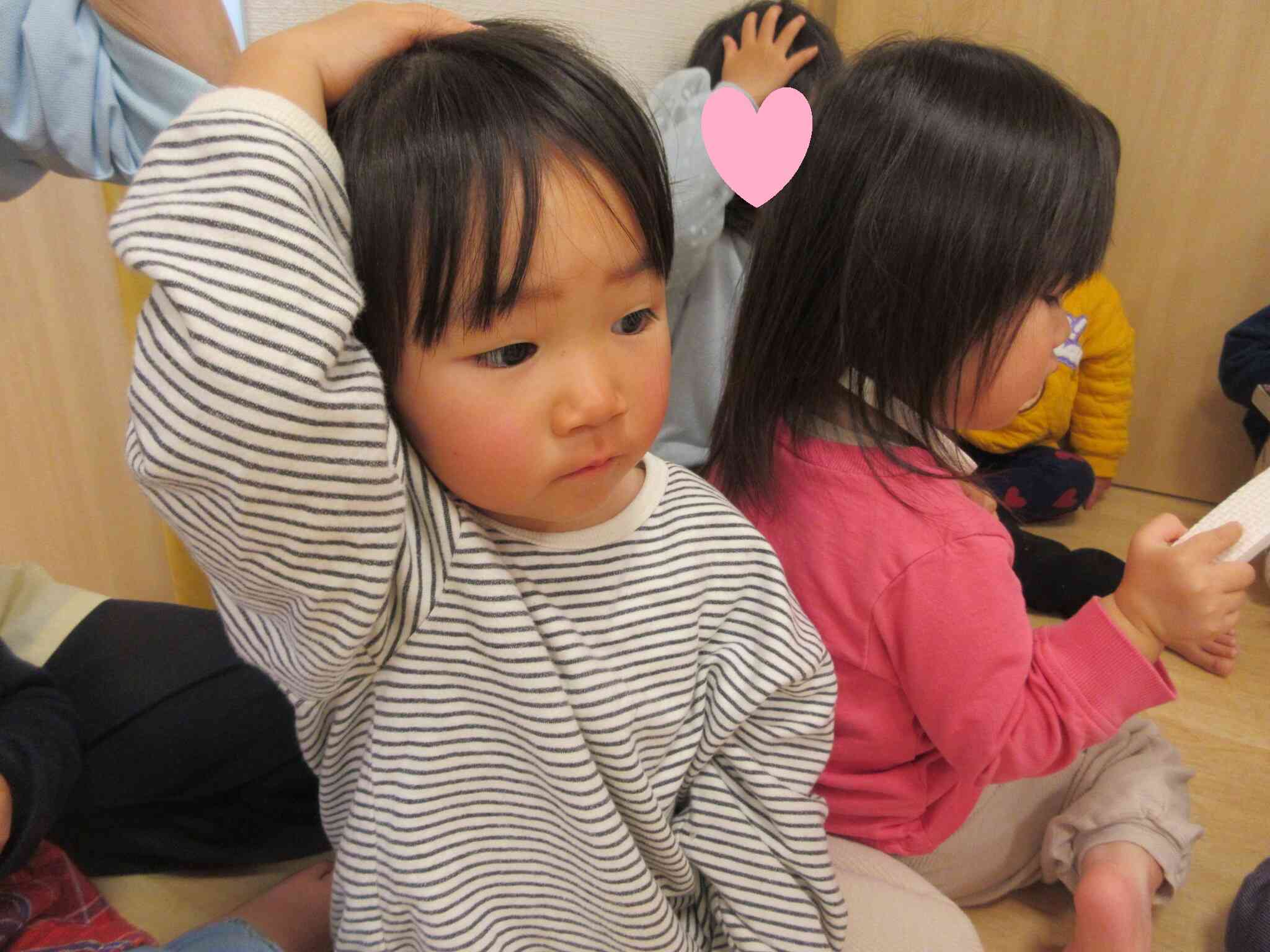 大事な頭を守るよ！