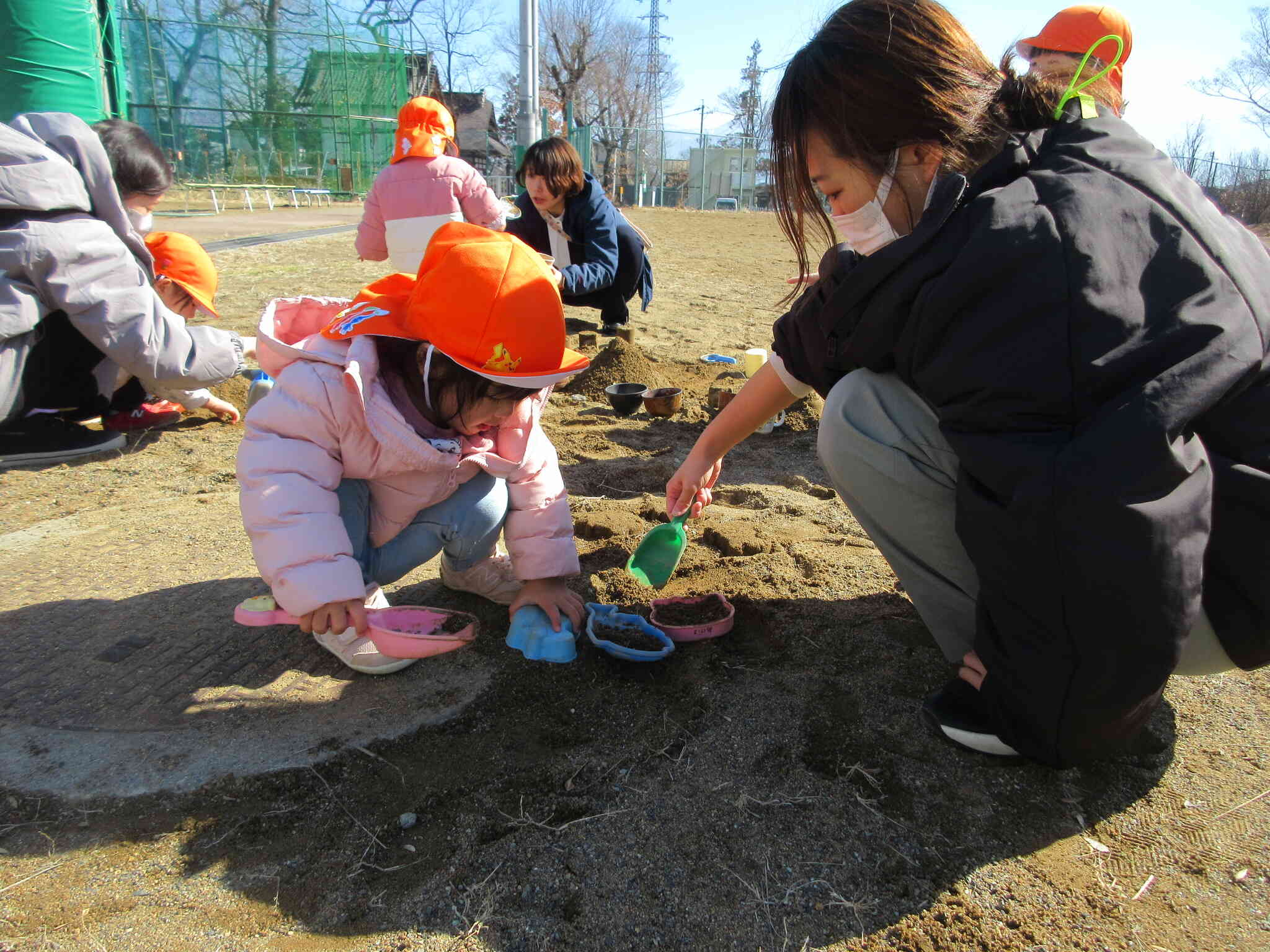 食育の後はグラウンドに行きました！