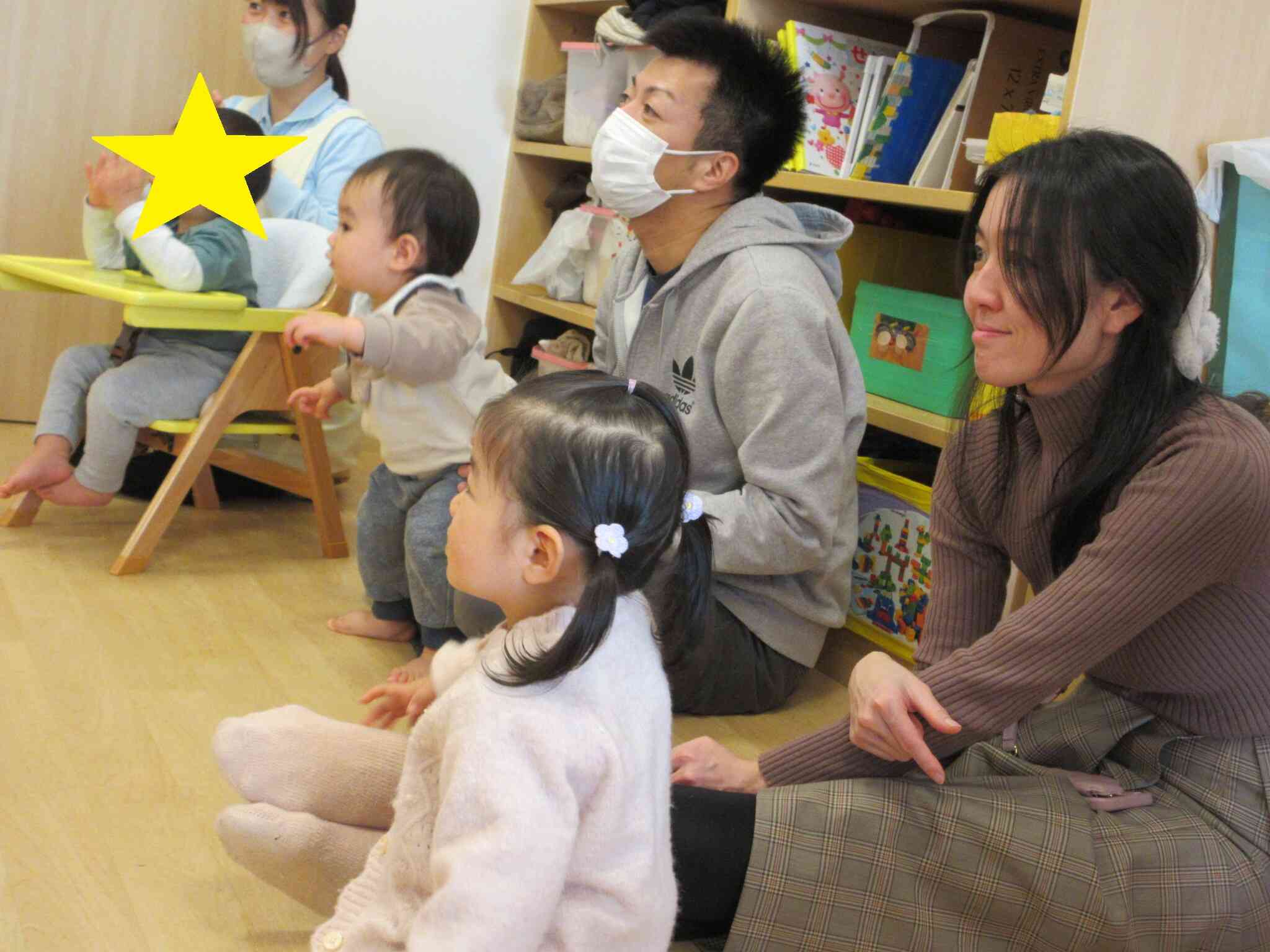 パパとママと保育園で遊んだよ！