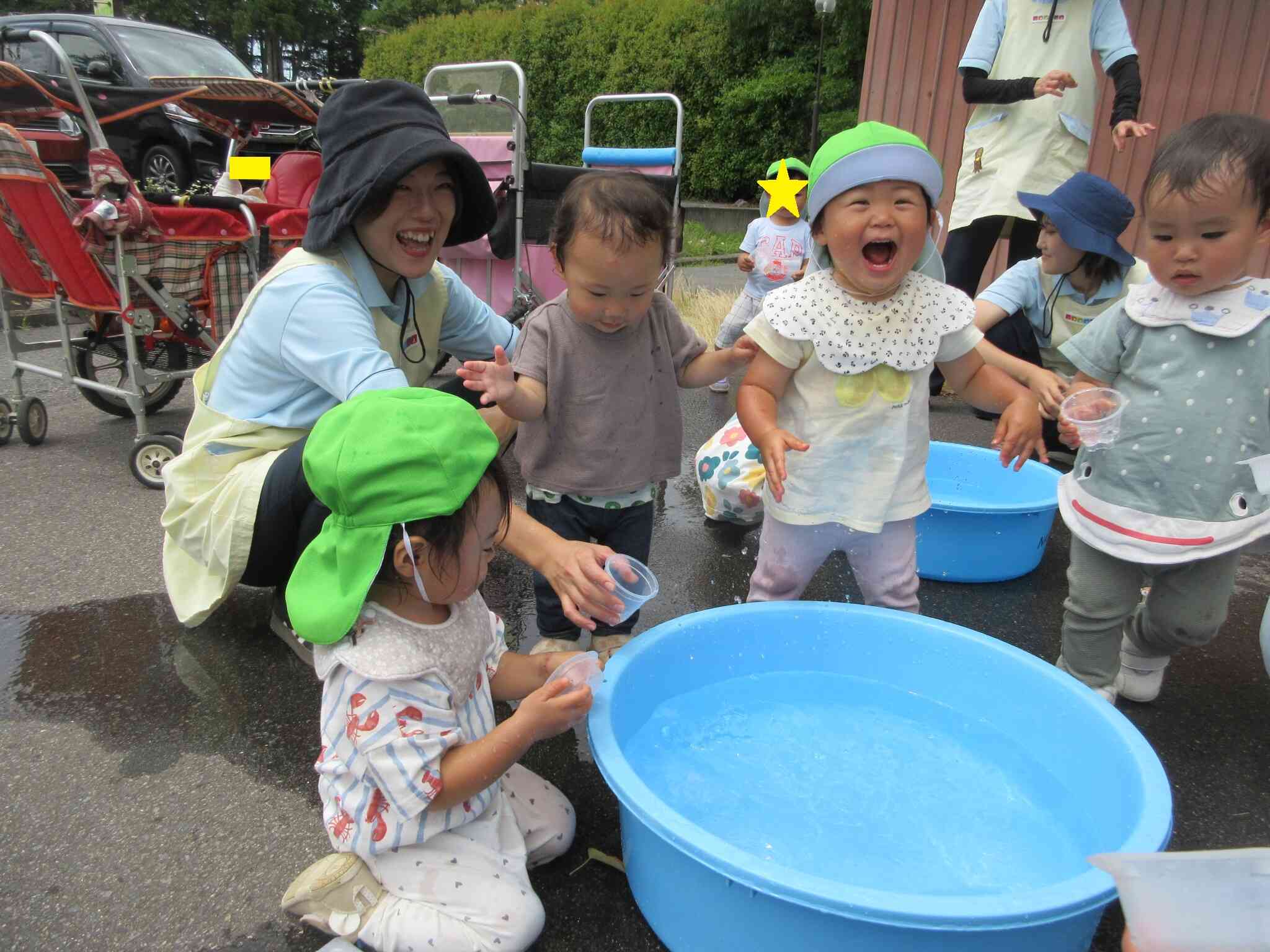 水遊び、はじめました‼｜ニチイキッズながの石渡保育園｜ニチイキッズ
