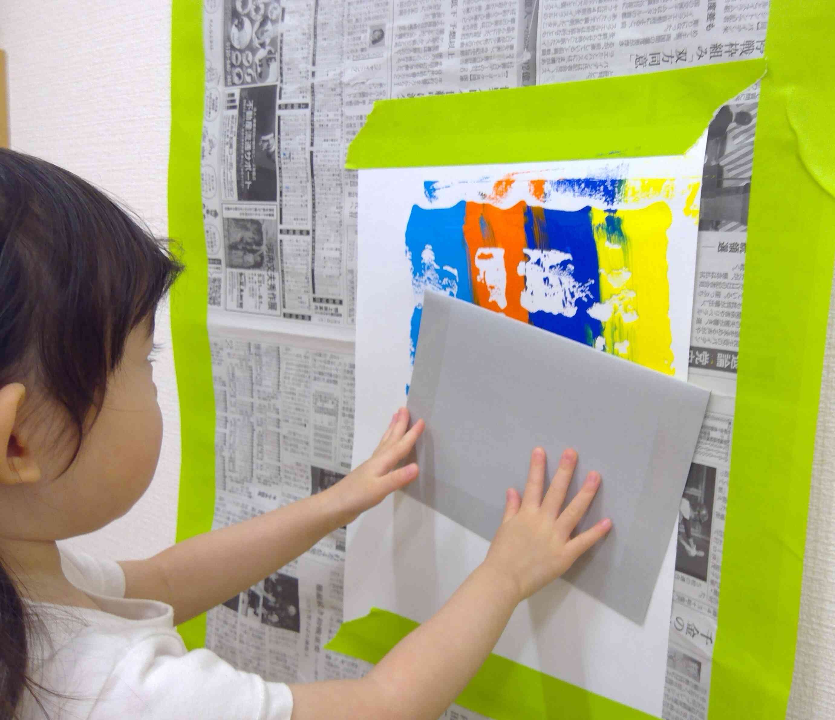 あれ？色が消えてるところがあるよ。なんで～？