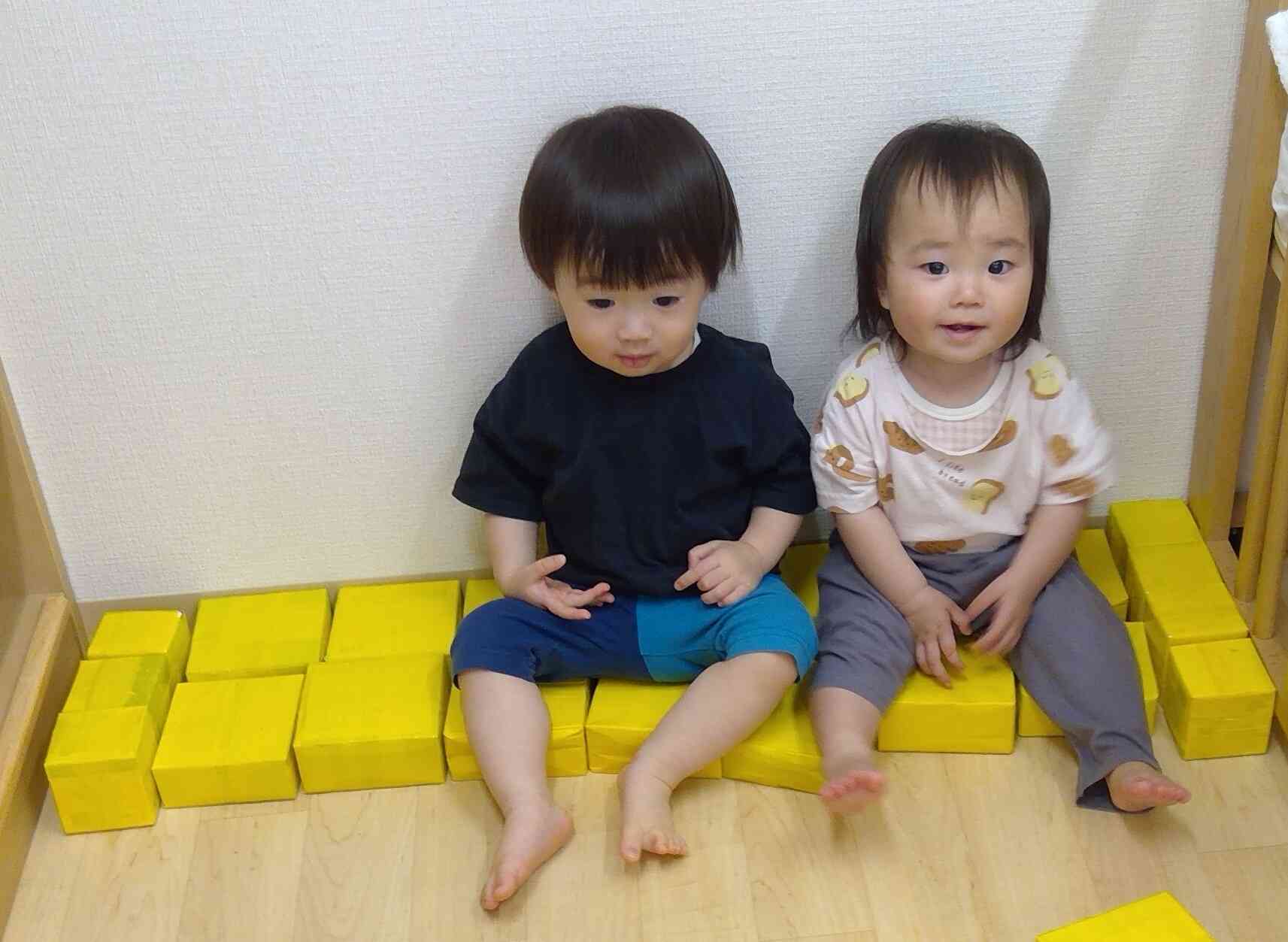 手作りのベンチでちょっと休憩～！