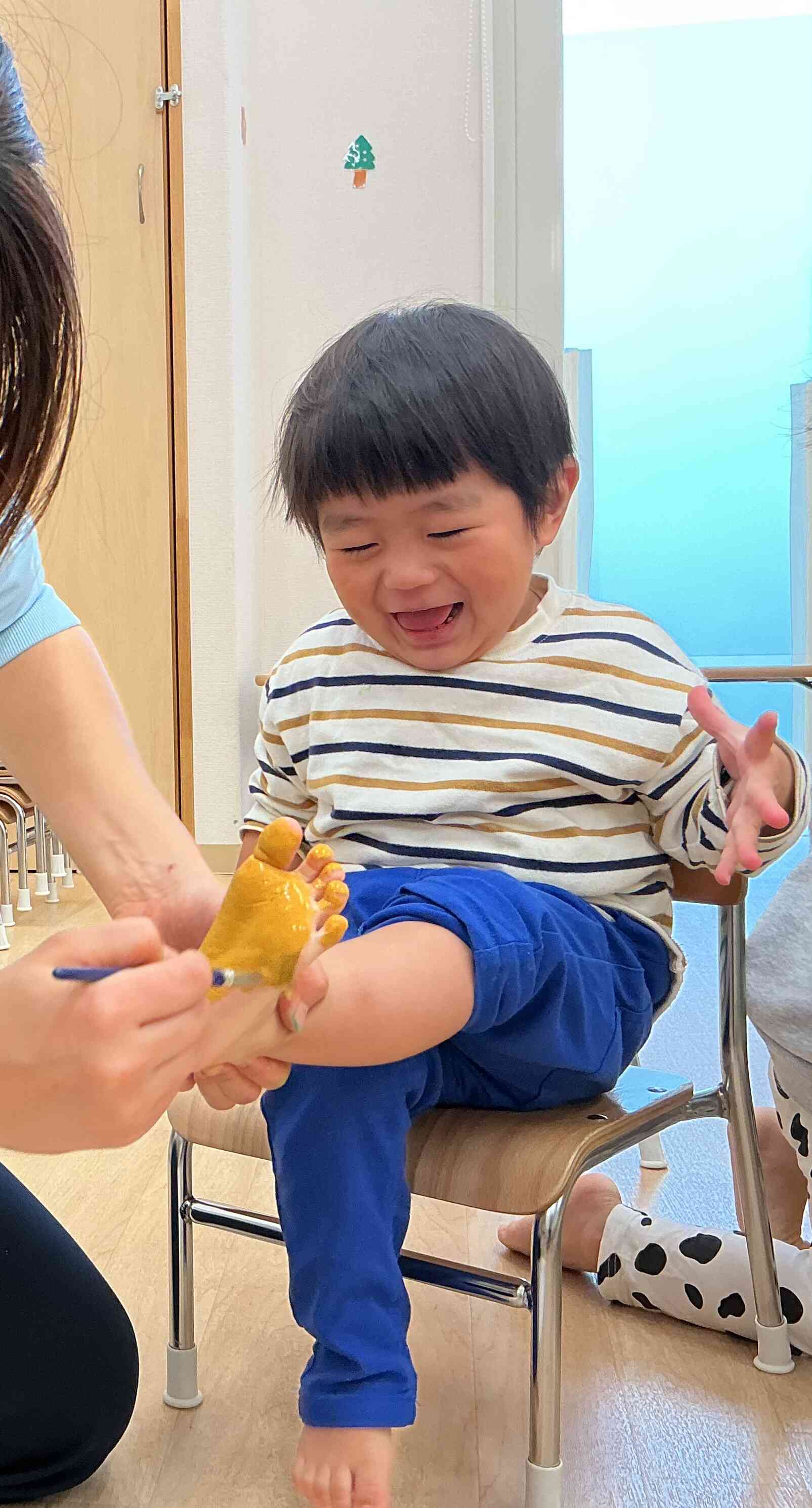 きゃ～！くすぐったいよ！