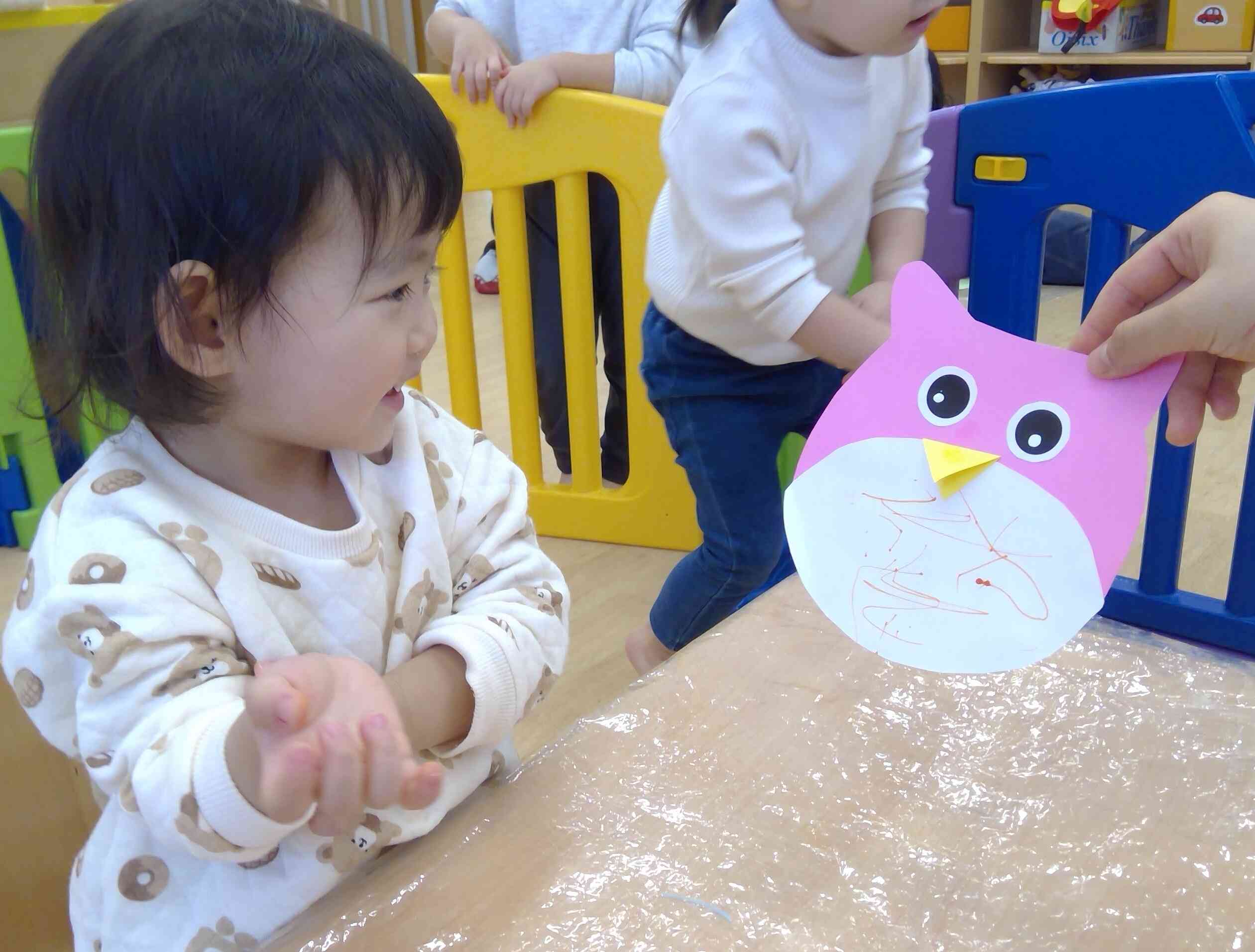 じゃ~ん!フクロウできたよ☆