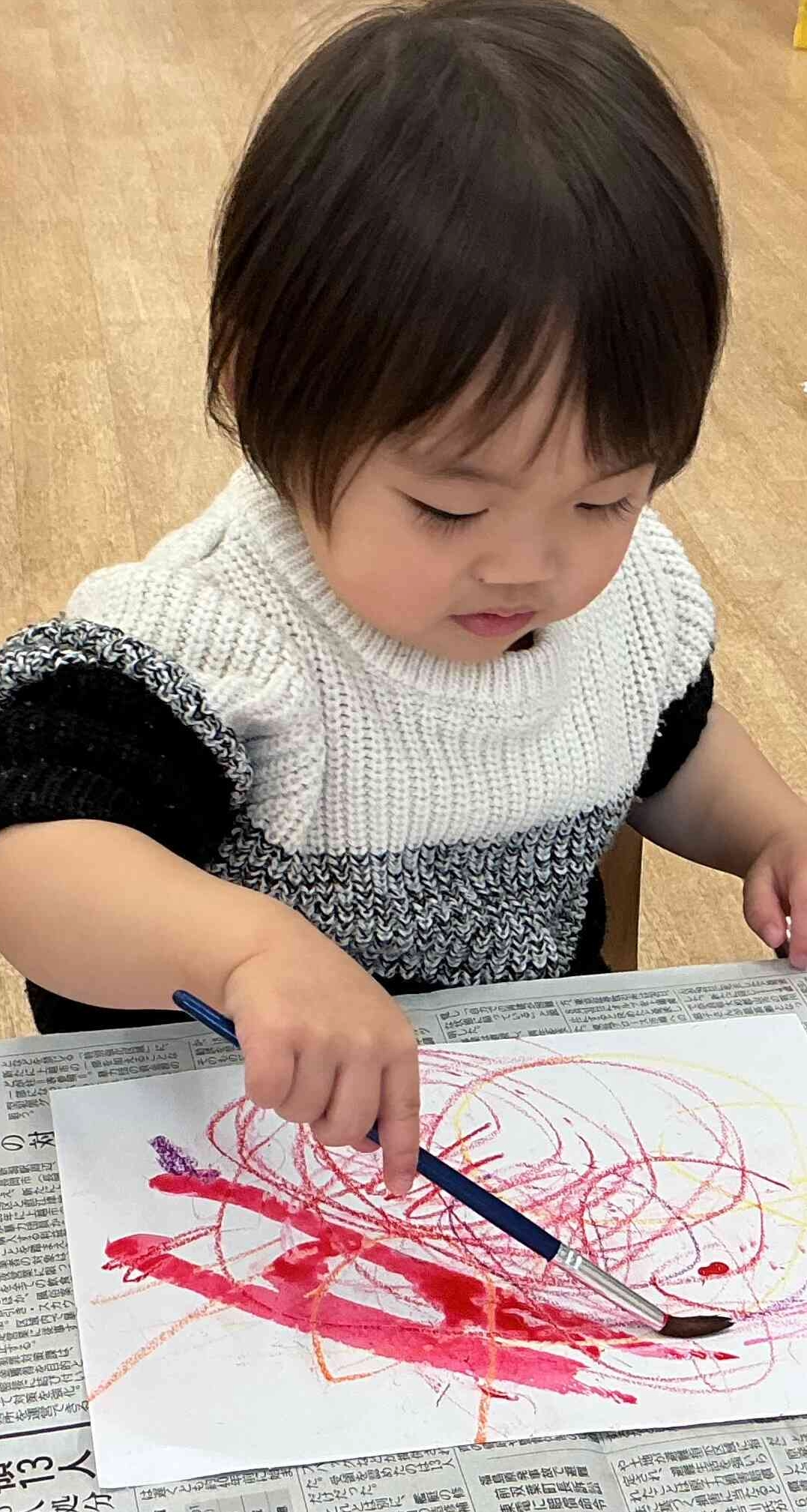 はじき絵をしました！