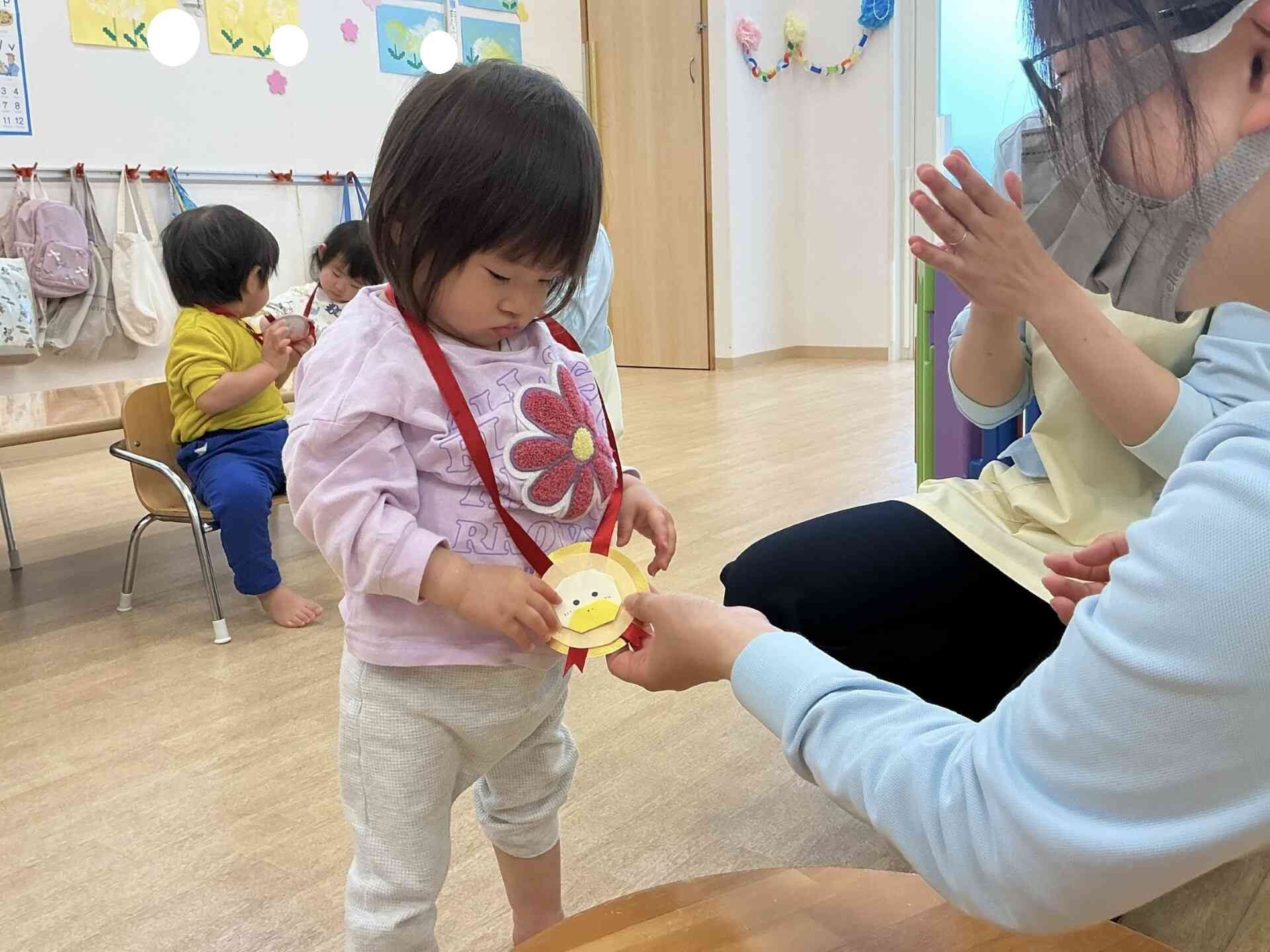 メダルをもらったよ！