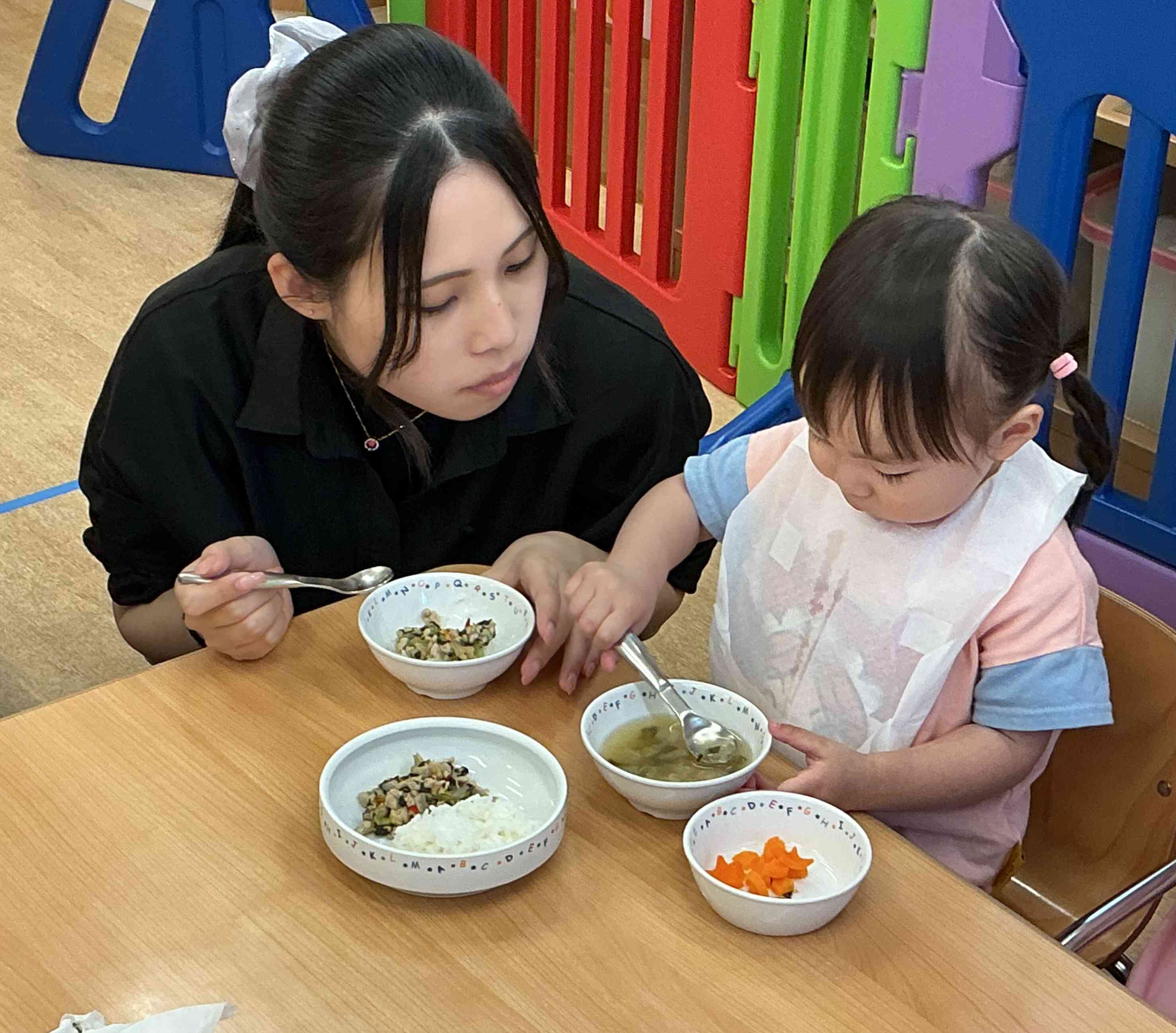 みてみて、食べられるよ！