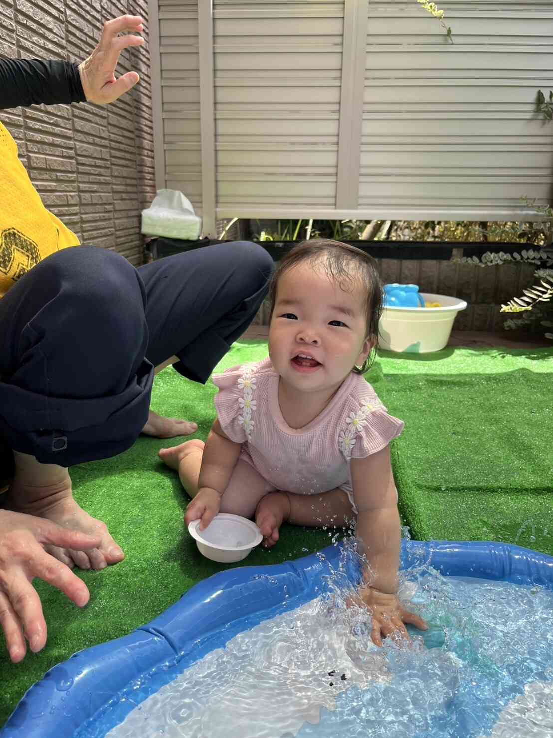 冷たくてきもちいいね！