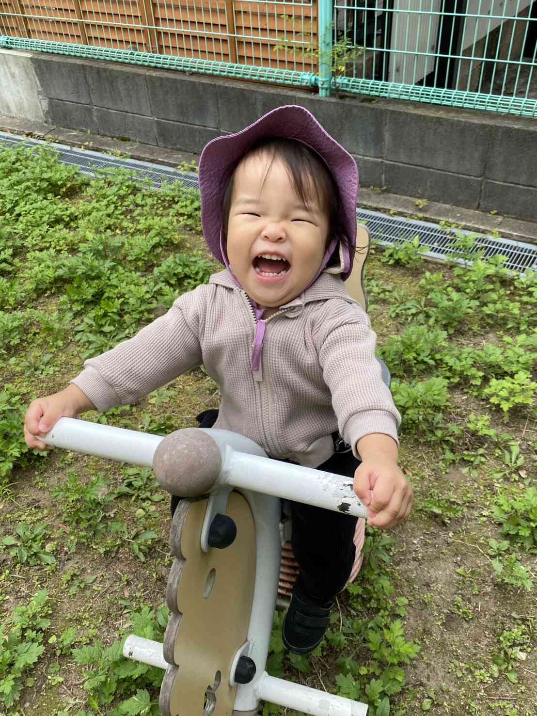 ユラユラの遊具だーいすき！