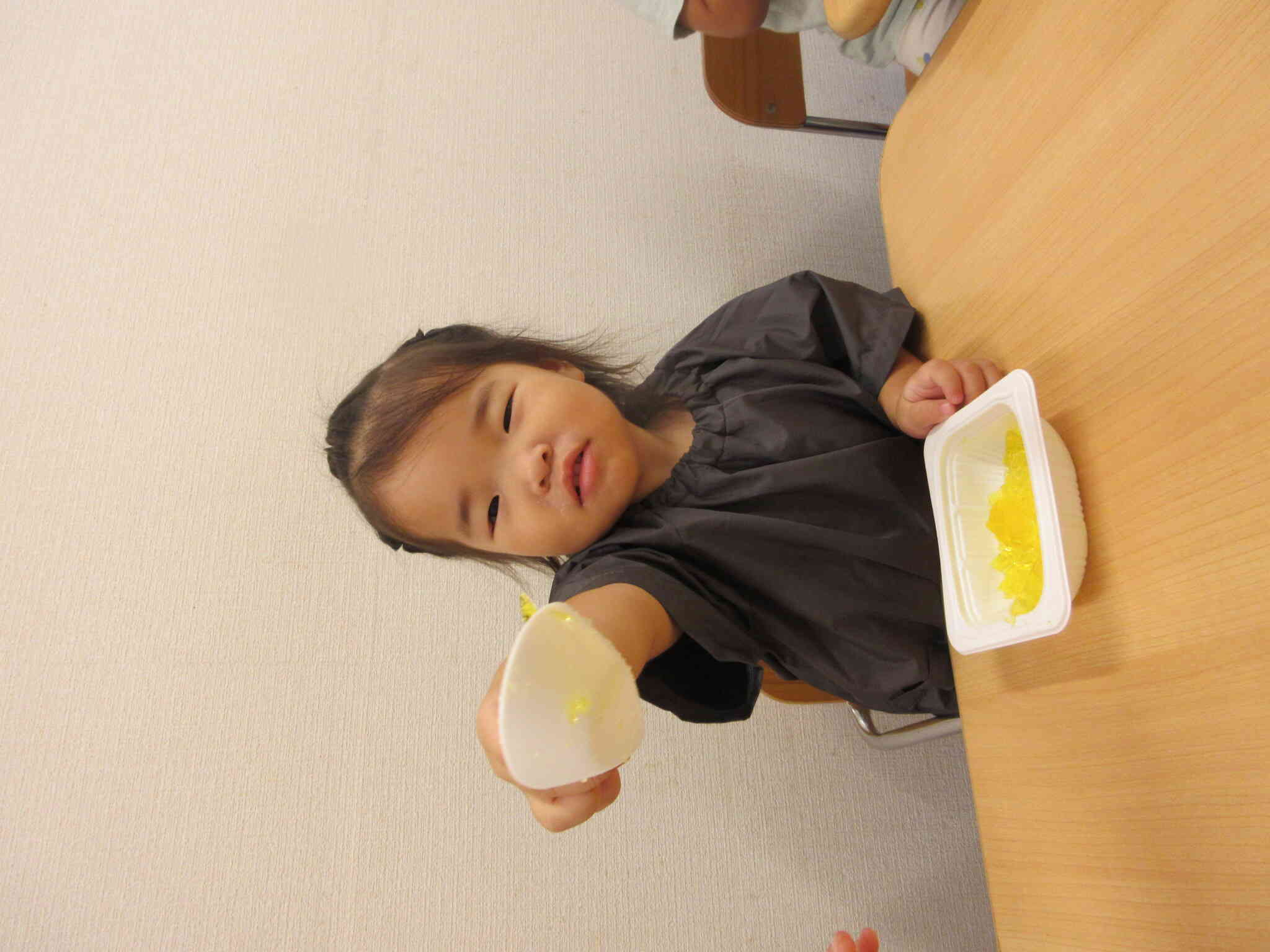 美味しいゼリー。。。「はい、どうぞ！」