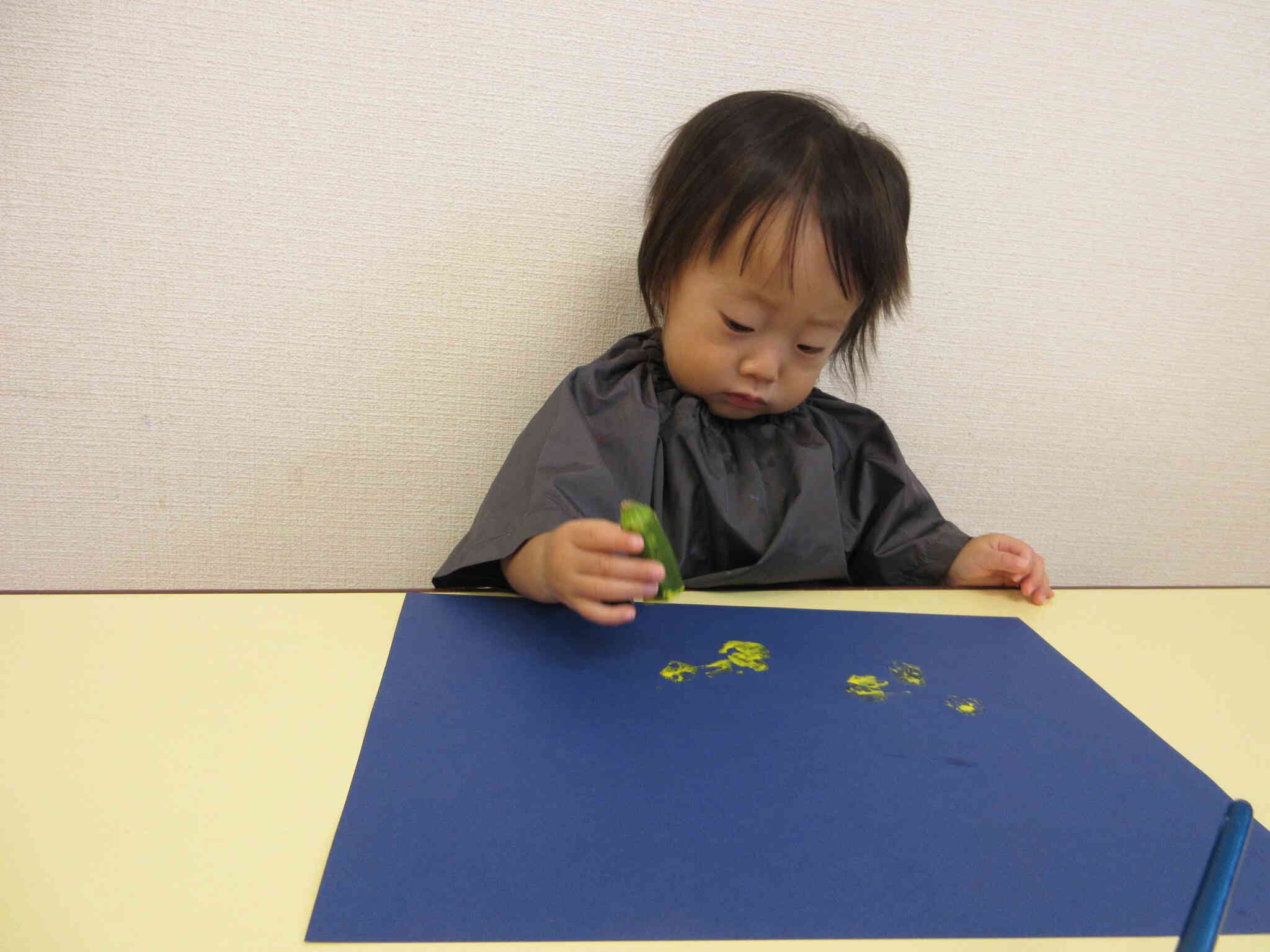 オクラはキラキラのお星さまみたいだねっ！！