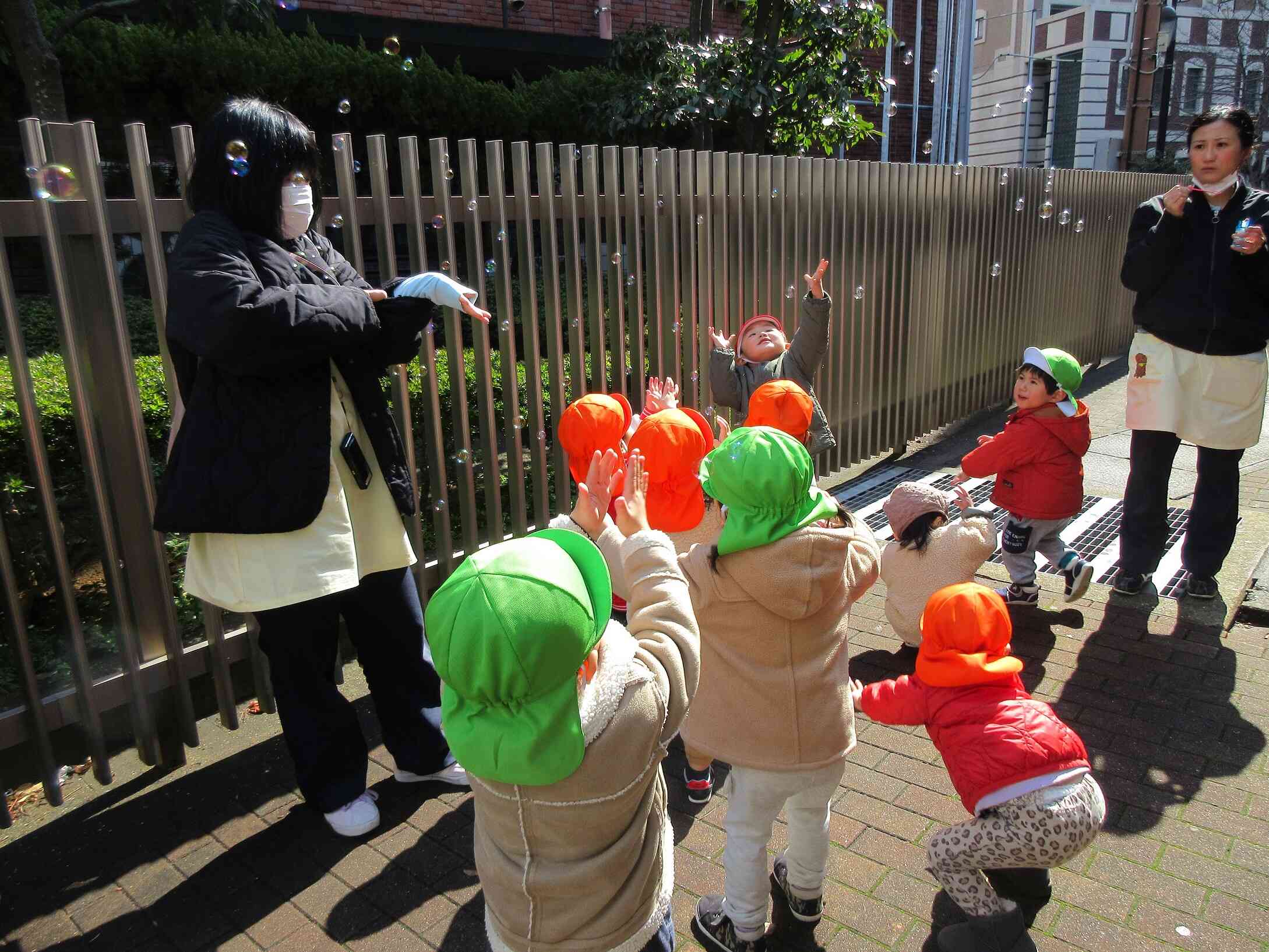 シャボン玉をしました♬