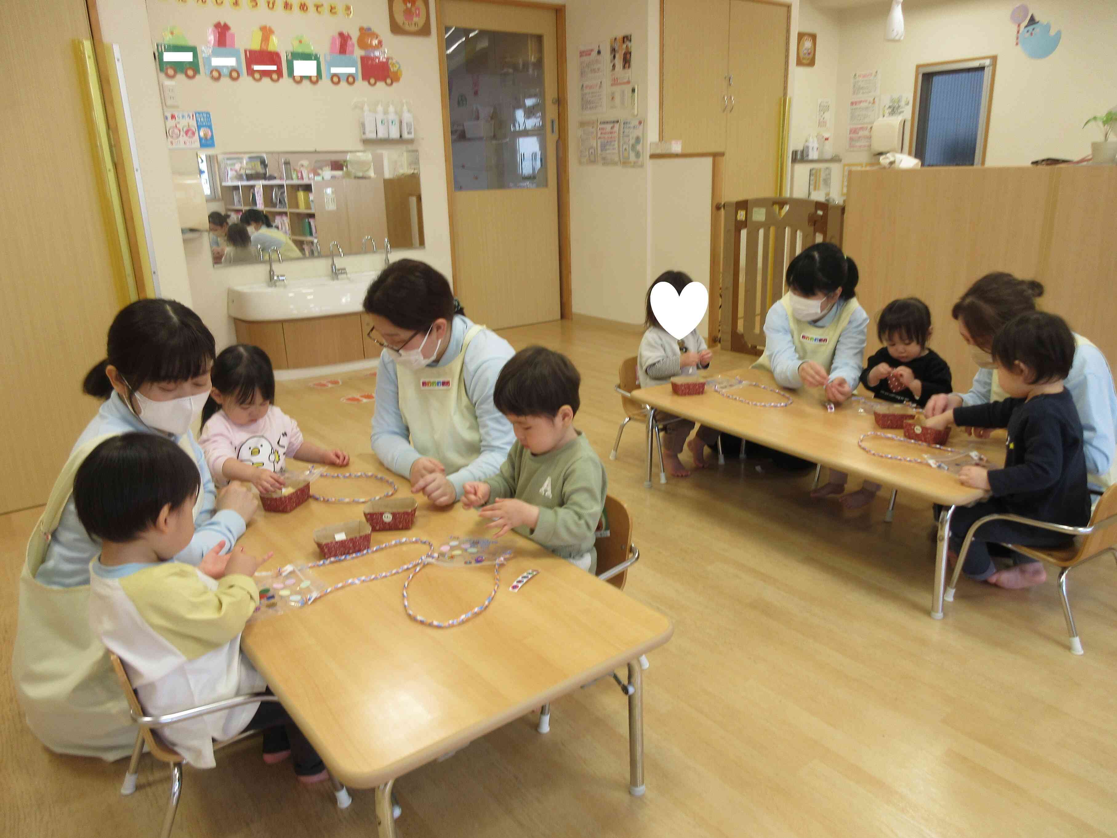 お散歩バッグを作りました♬｜ニチイキッズ長崎新地保育園｜ニチイキッズ