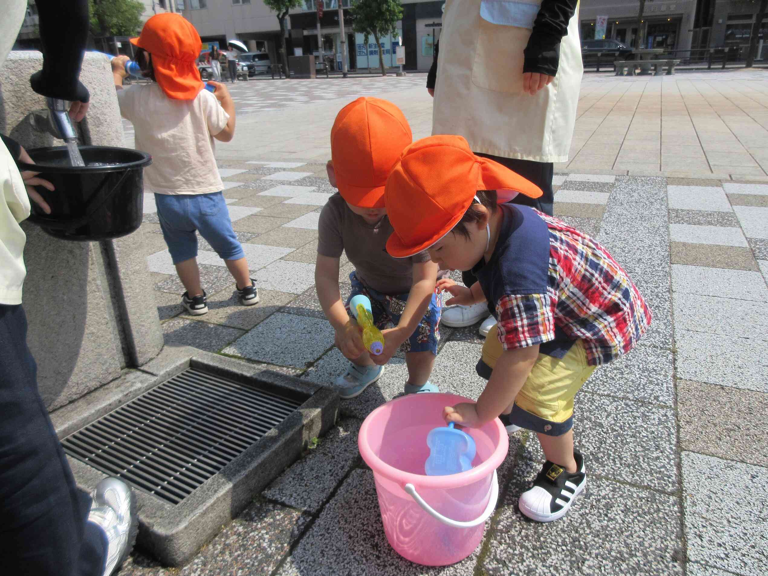 お水冷たくて気持ちいい！