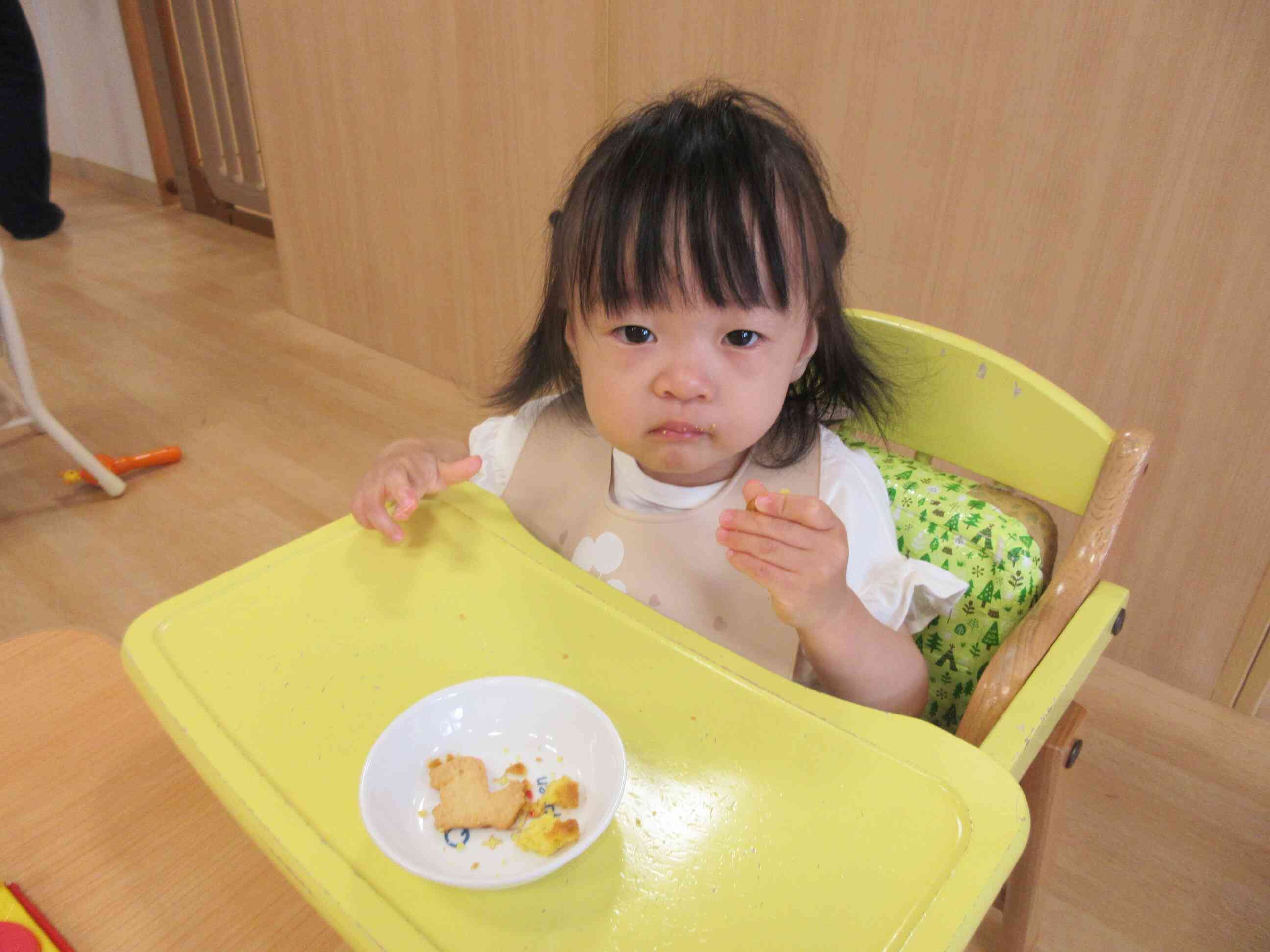 自分で食べれるよ☆
