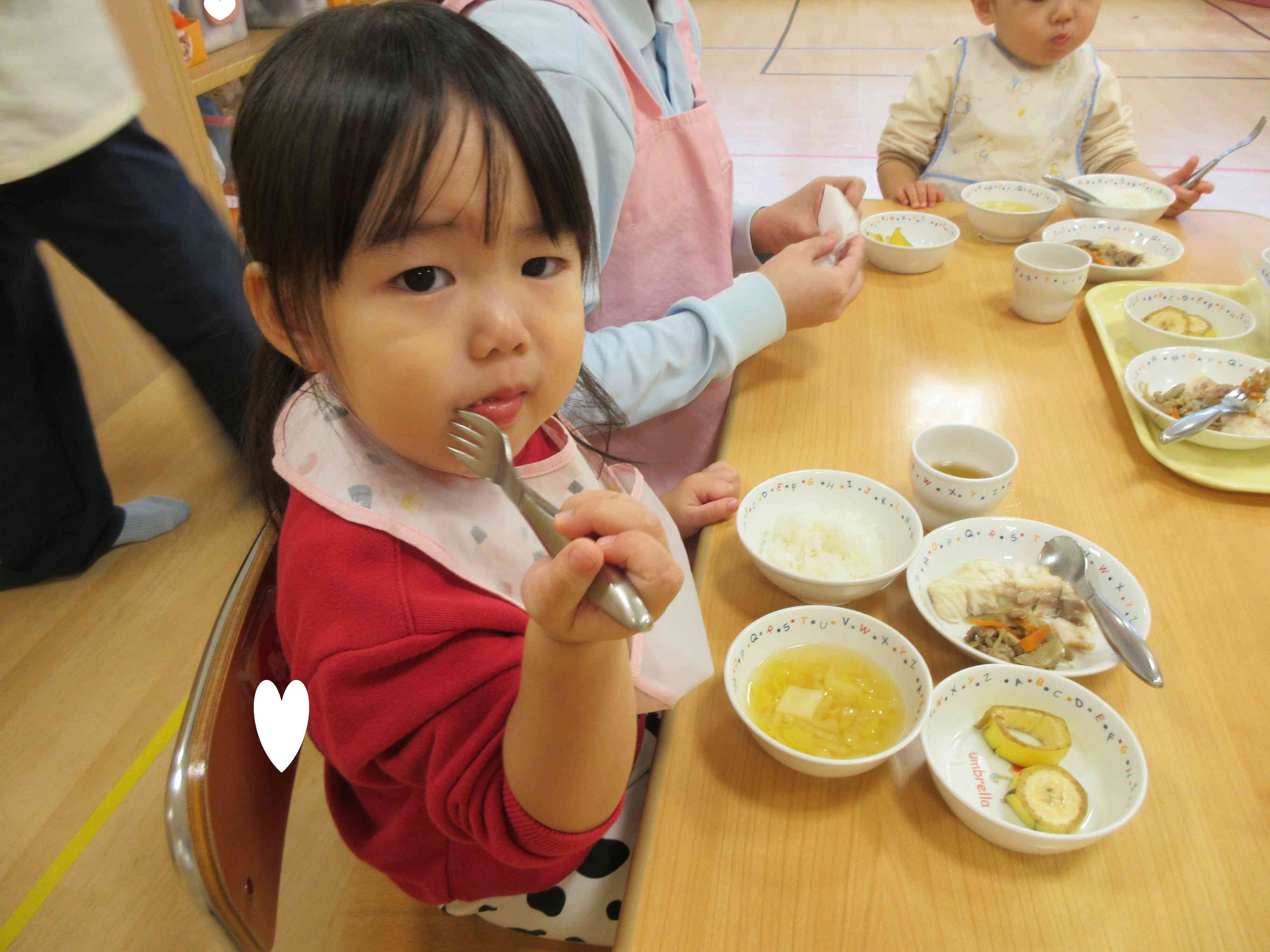 今日の給食もいい感じ♬