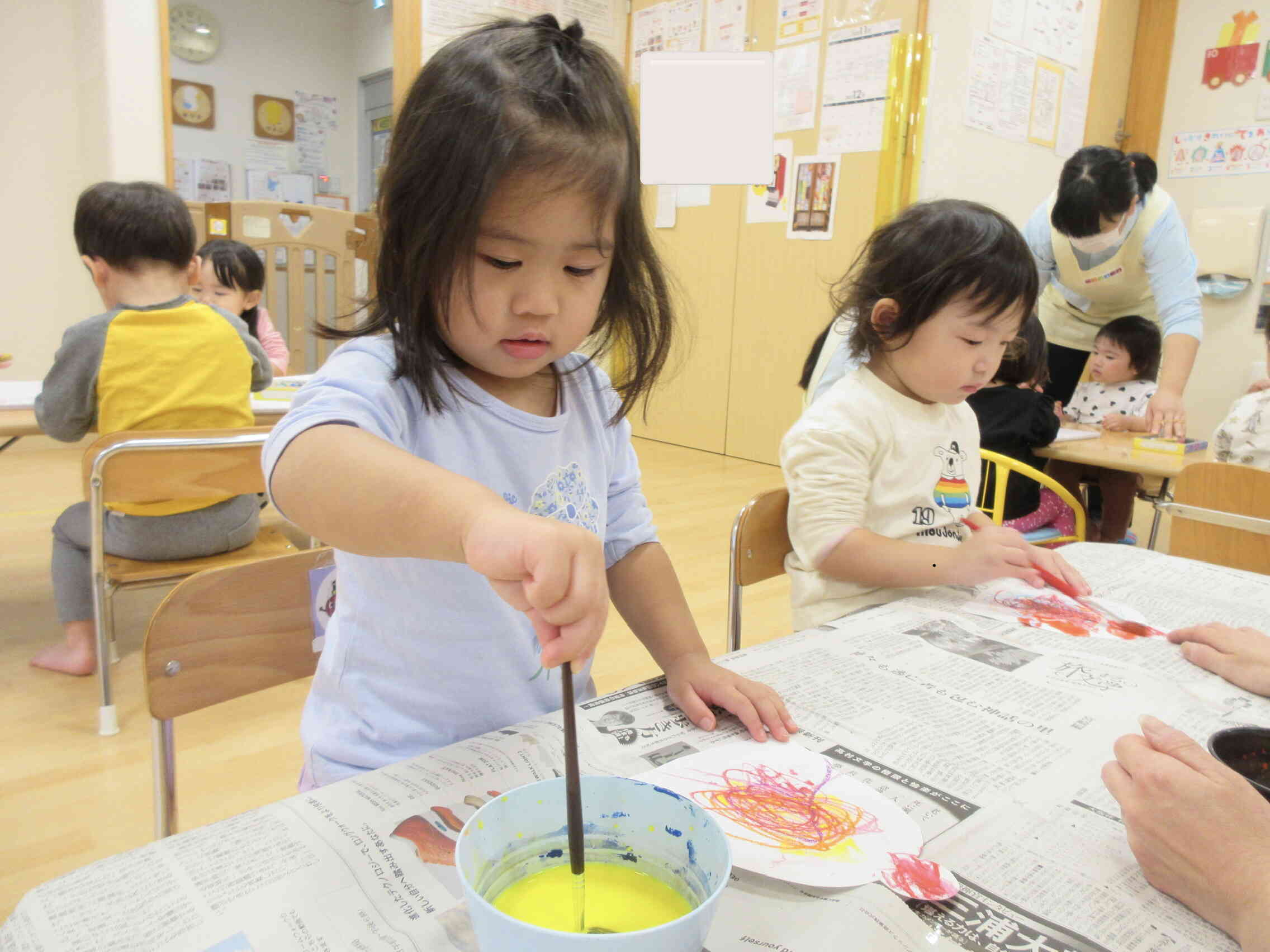 帽子製作の様子
