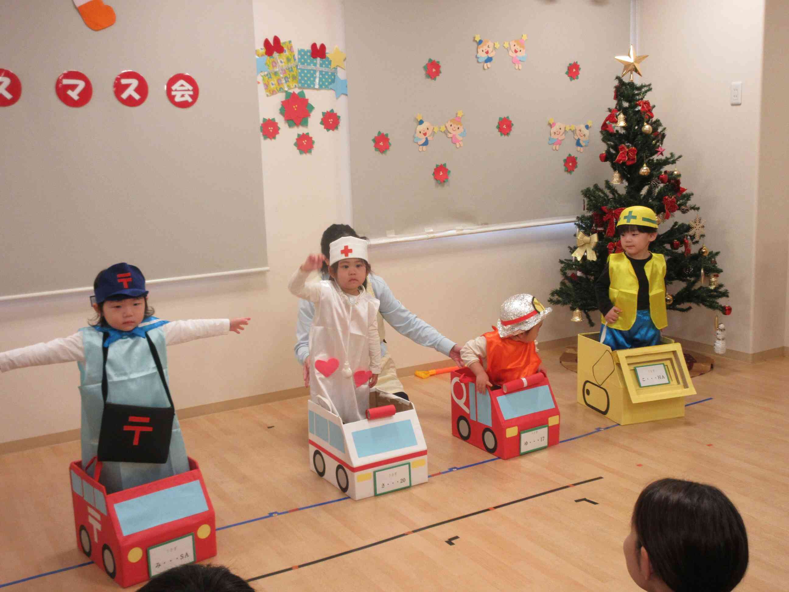 うさぎ組さんははたらくくるまの運転手さんに変身！