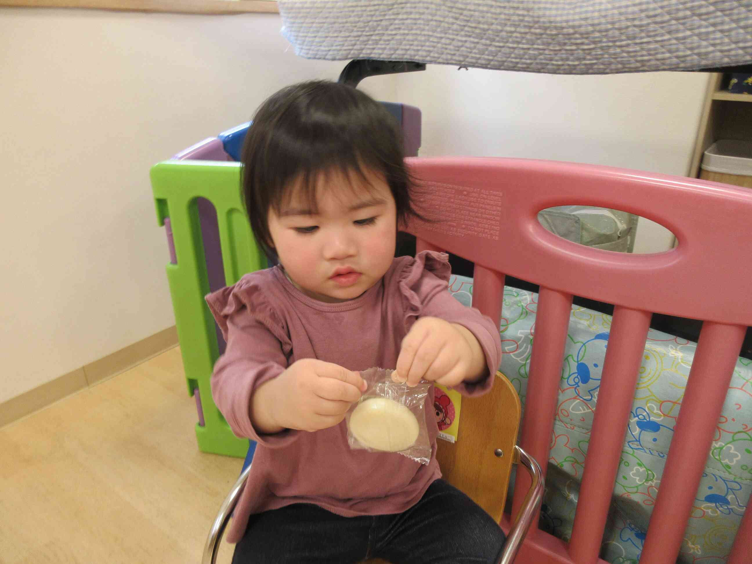 中にお餅が入っていたよ！