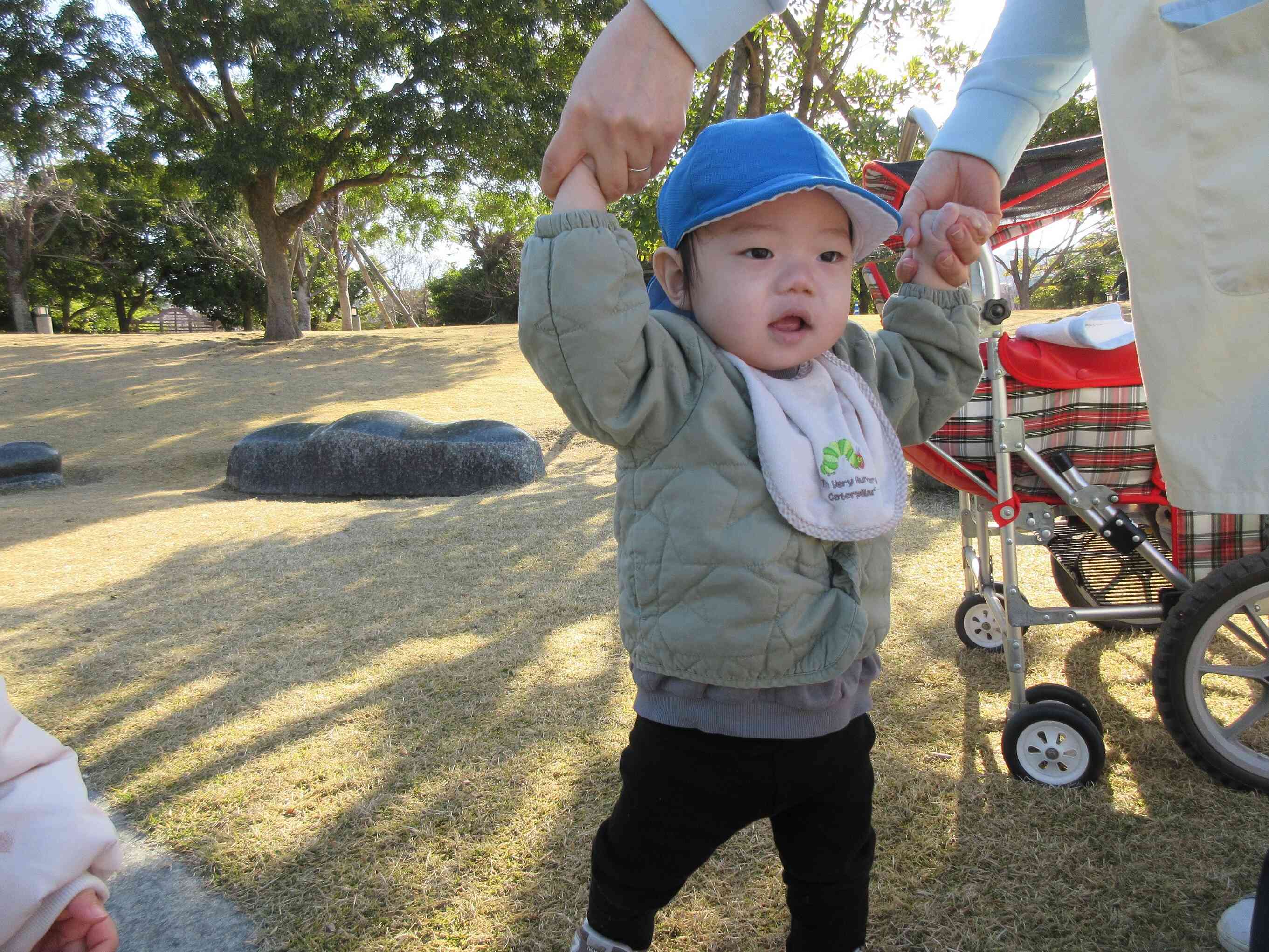 １歩、２歩、３歩、、