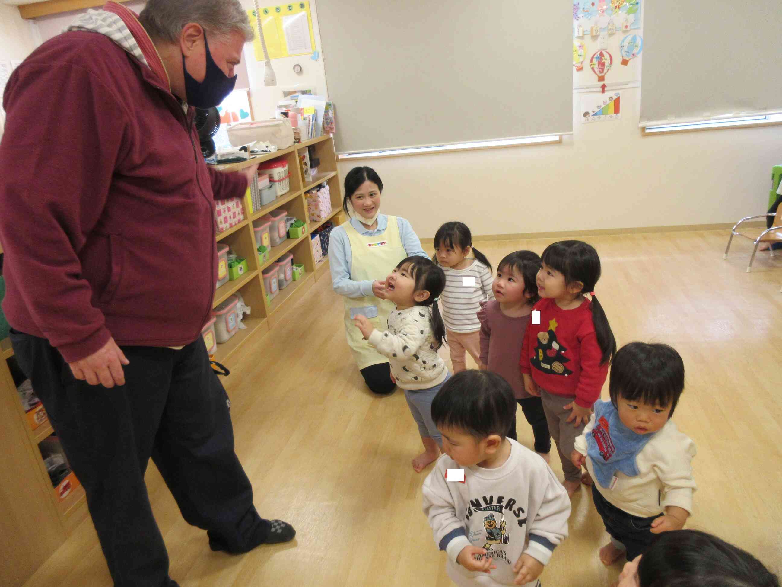 先生ばいばい！またきてね♡