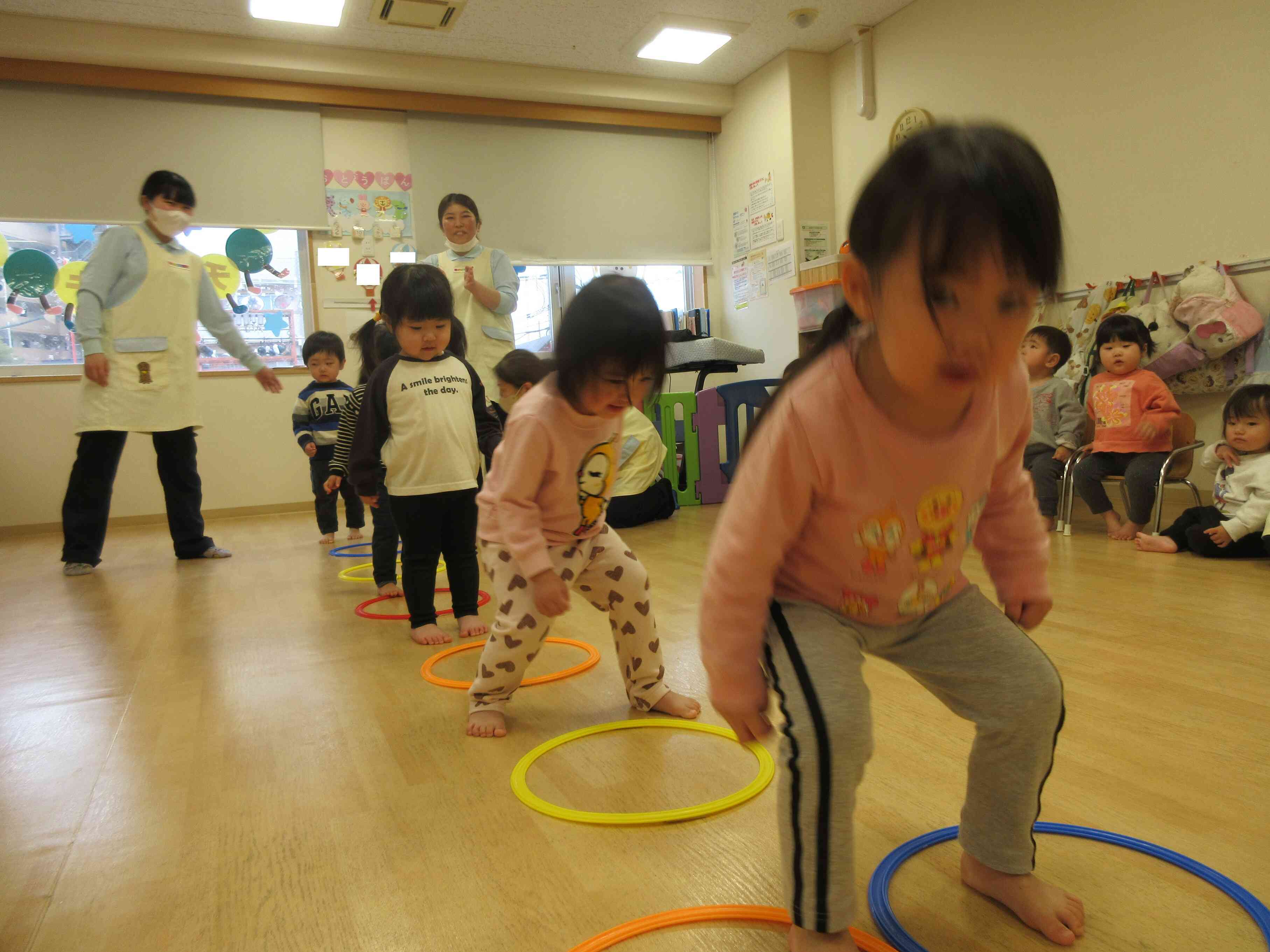 最後は大きくジャンプ！！