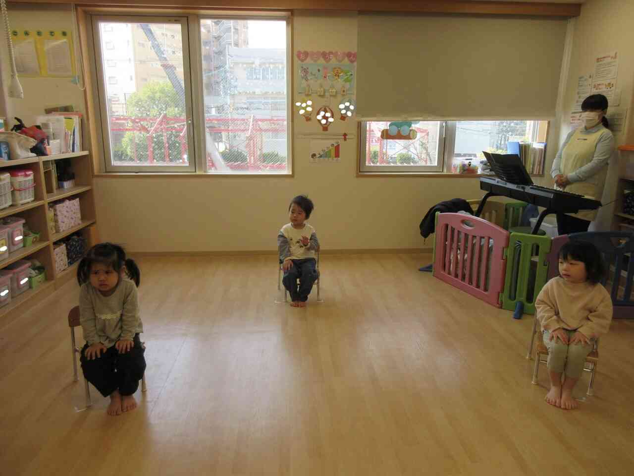 卒園式練習の様子