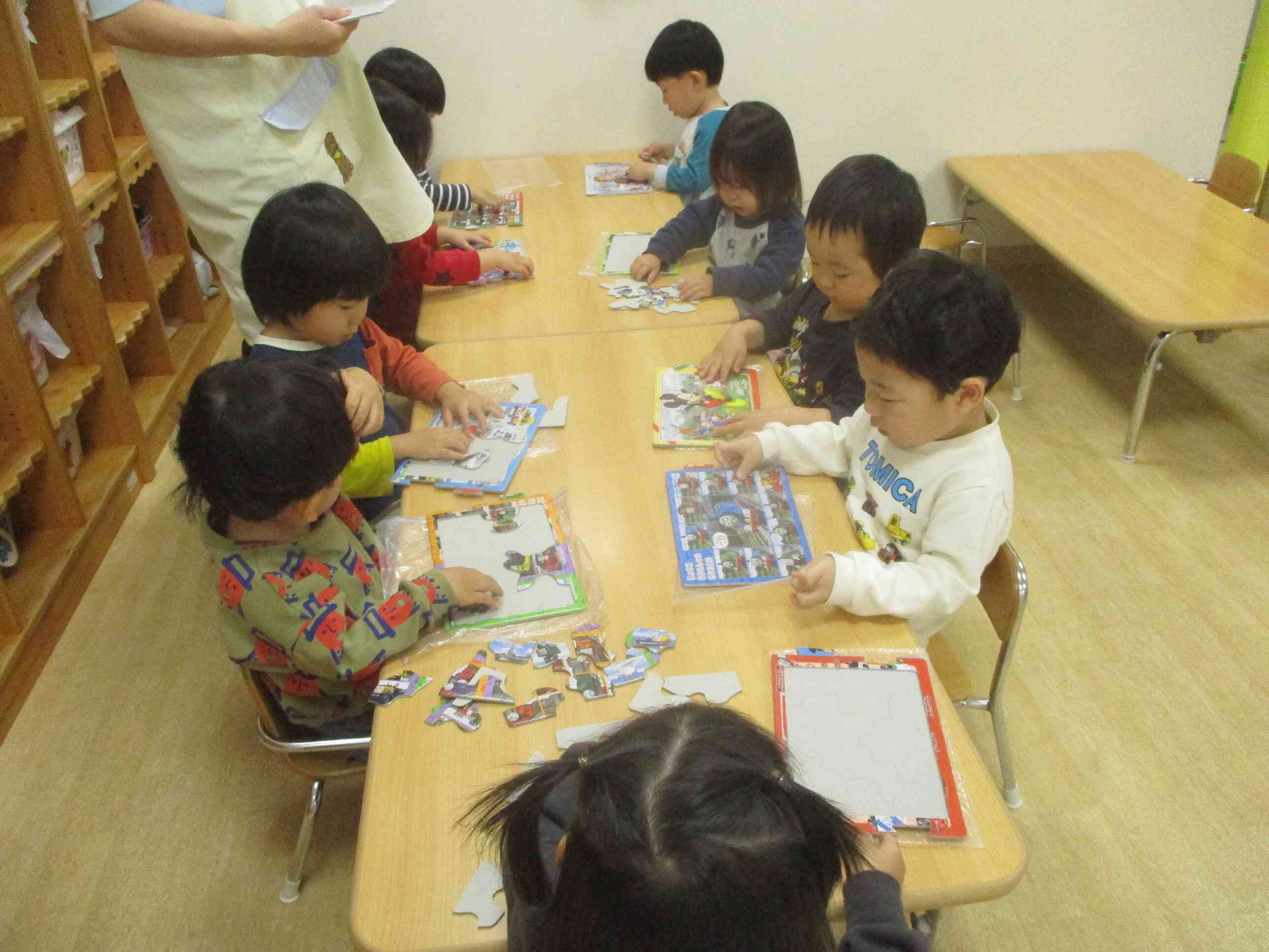 パズルあそび♪じようずにできたよ。
