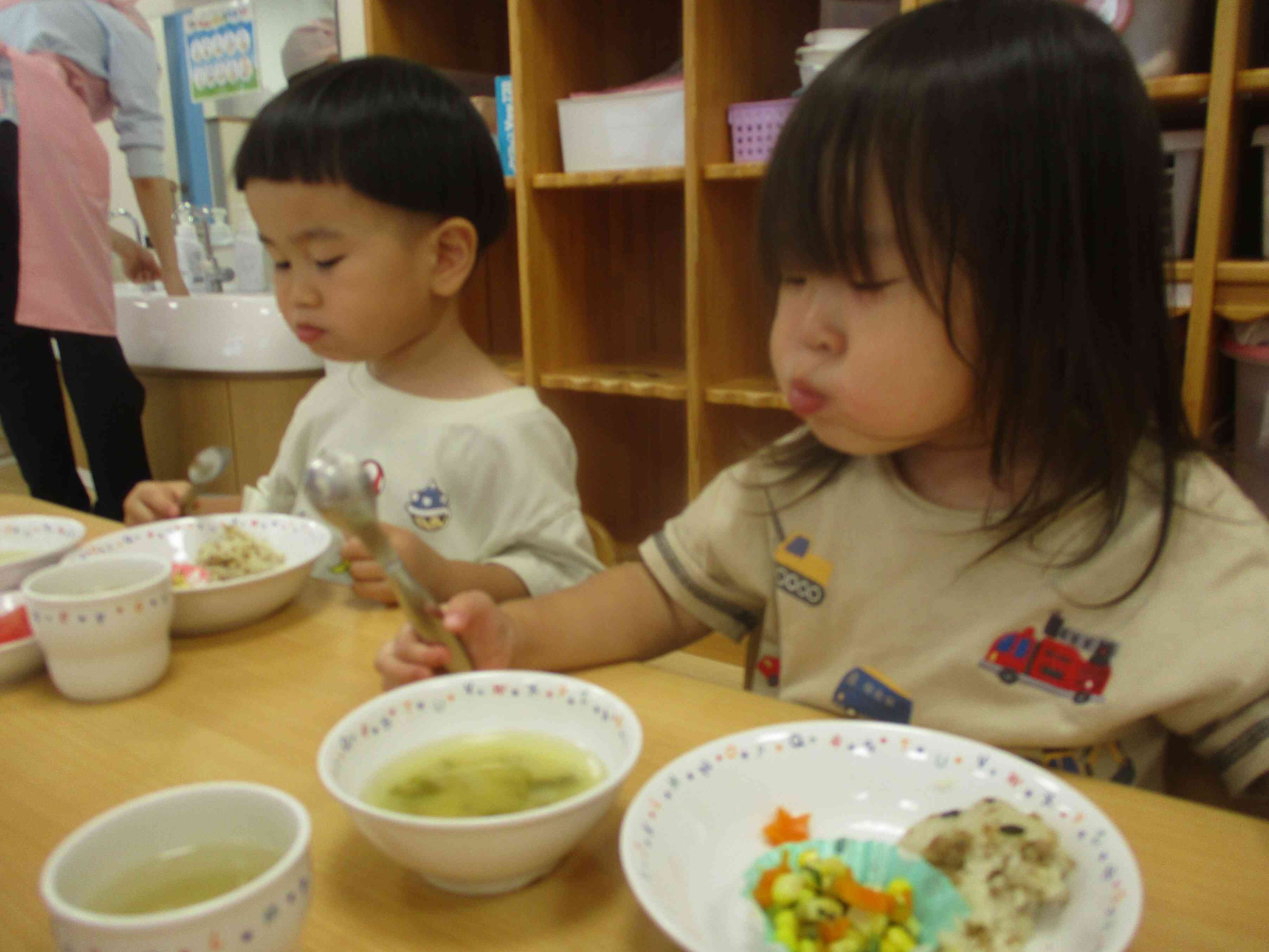 お誕生日の給食　おいしかったーー！！